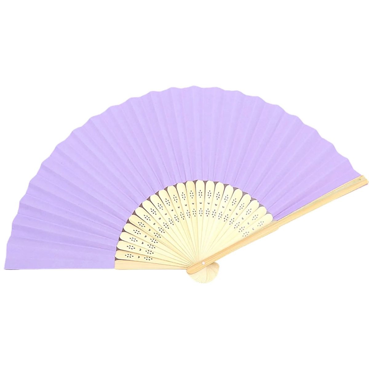 14.96 Inch Paper Fan with Bamboo Frame Lightweight Design 5