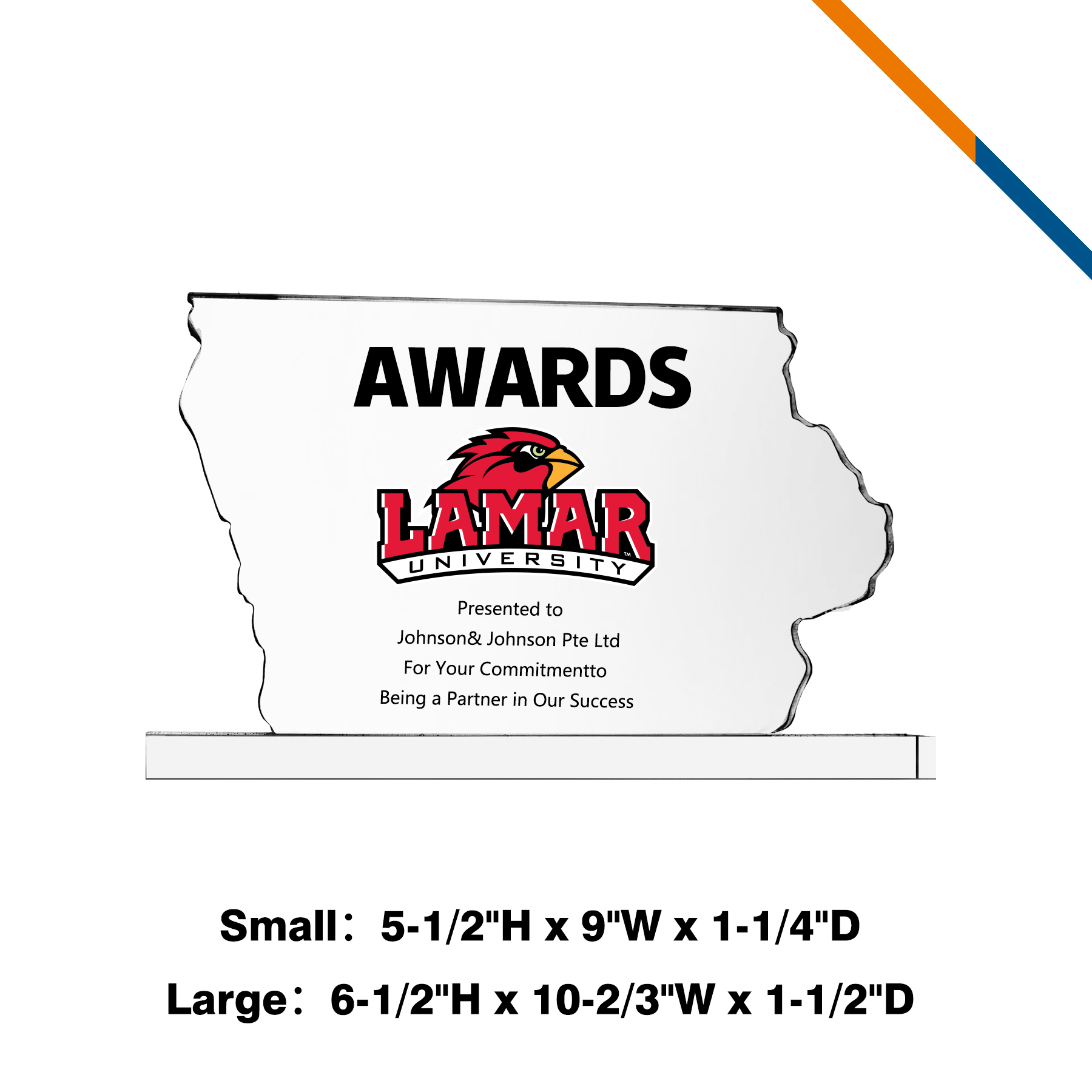 Egas Iowa Crystal Award 5