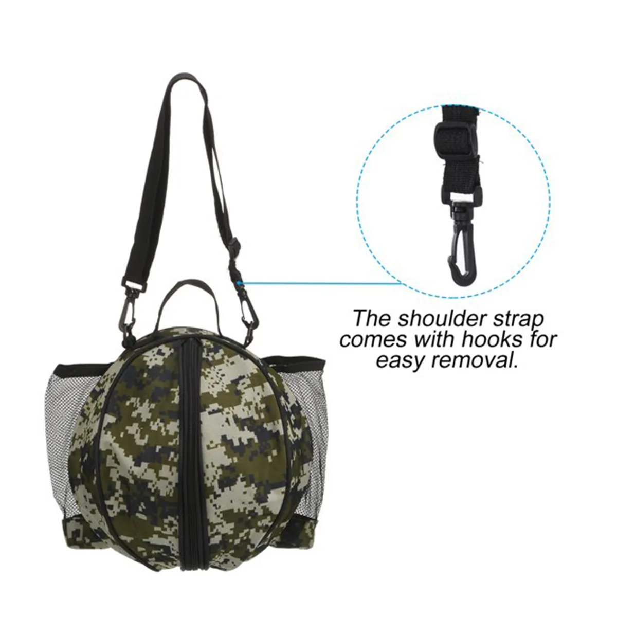 Adjustable Waterproof Basketball Bag With Shoulder Strap 4