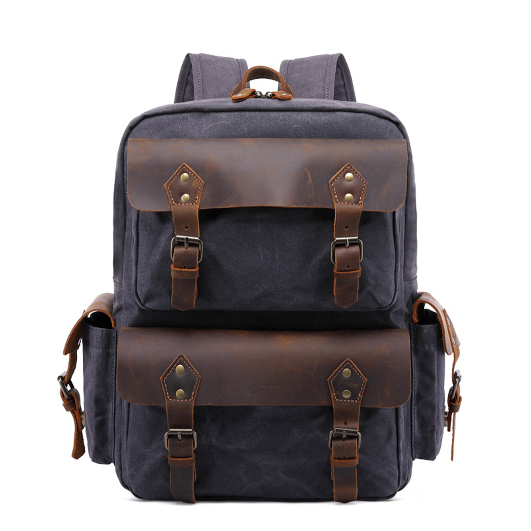 Luxury Retro Leather Travel Backpack 3