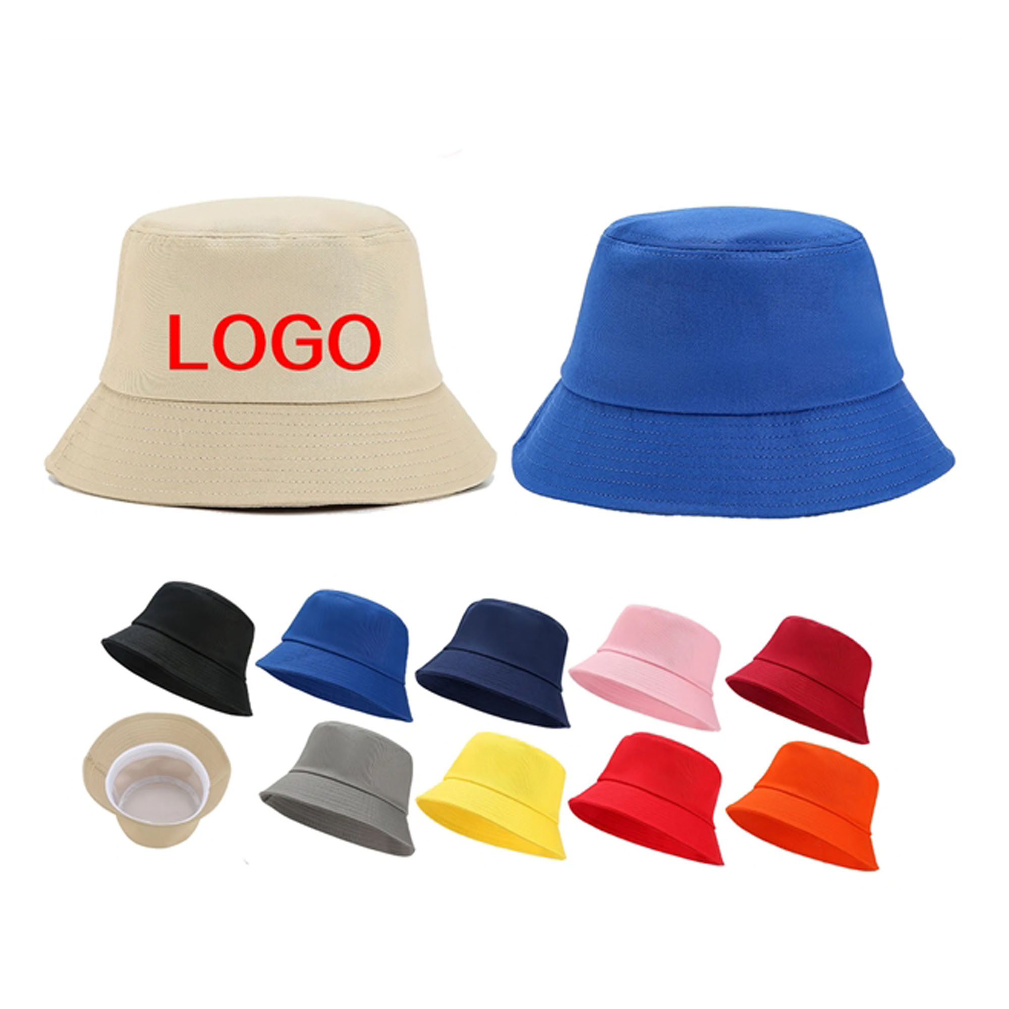 Cotton Bucket Hat Custom Logo Beach Fishing Cap 1