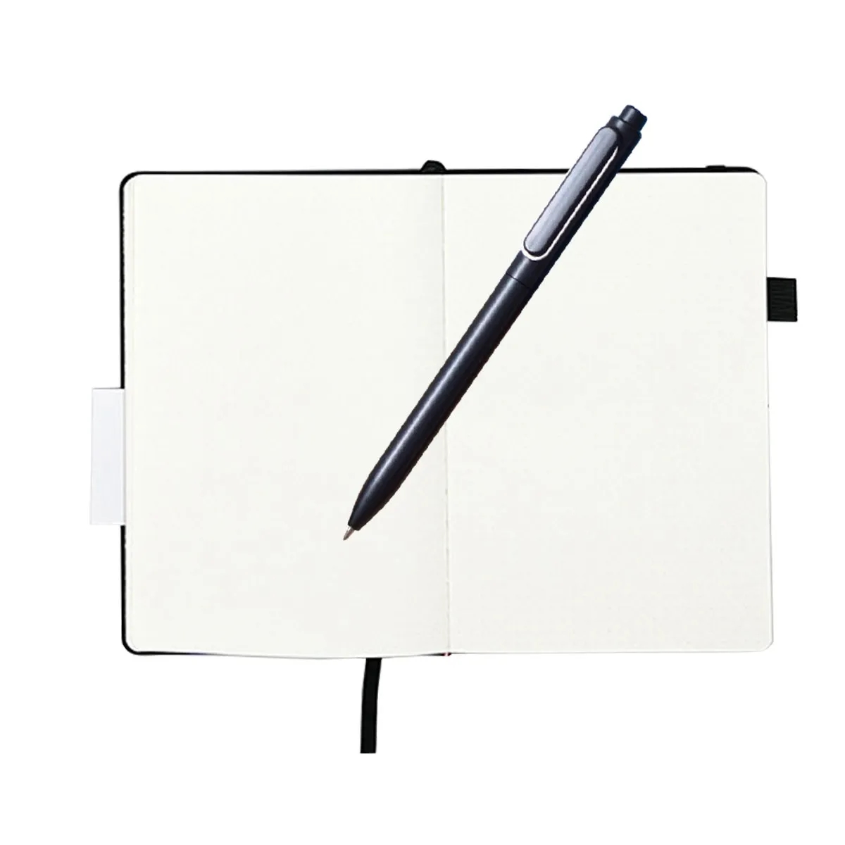 A5 Leather Cover Dotted Notebook With Metal Pen 7