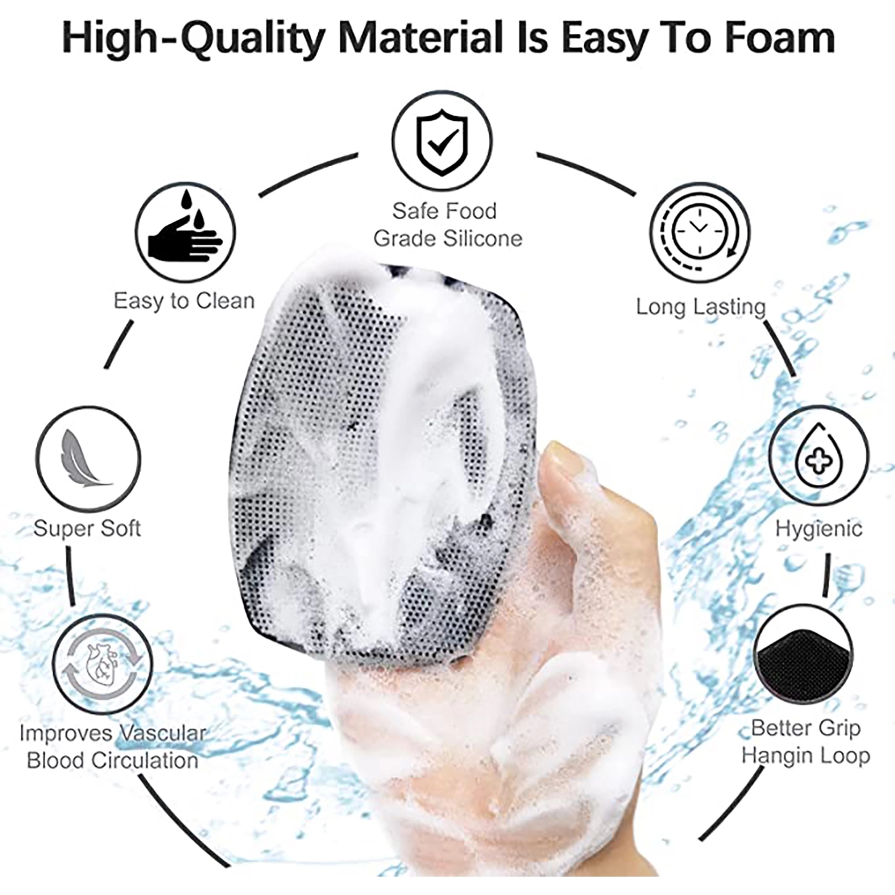 Premium Soft Silicone Body Scrubber Bursh 3