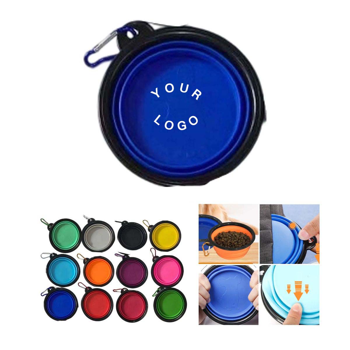 Travel Friendly TPE Dog Bowl for Outdoor Pets 16