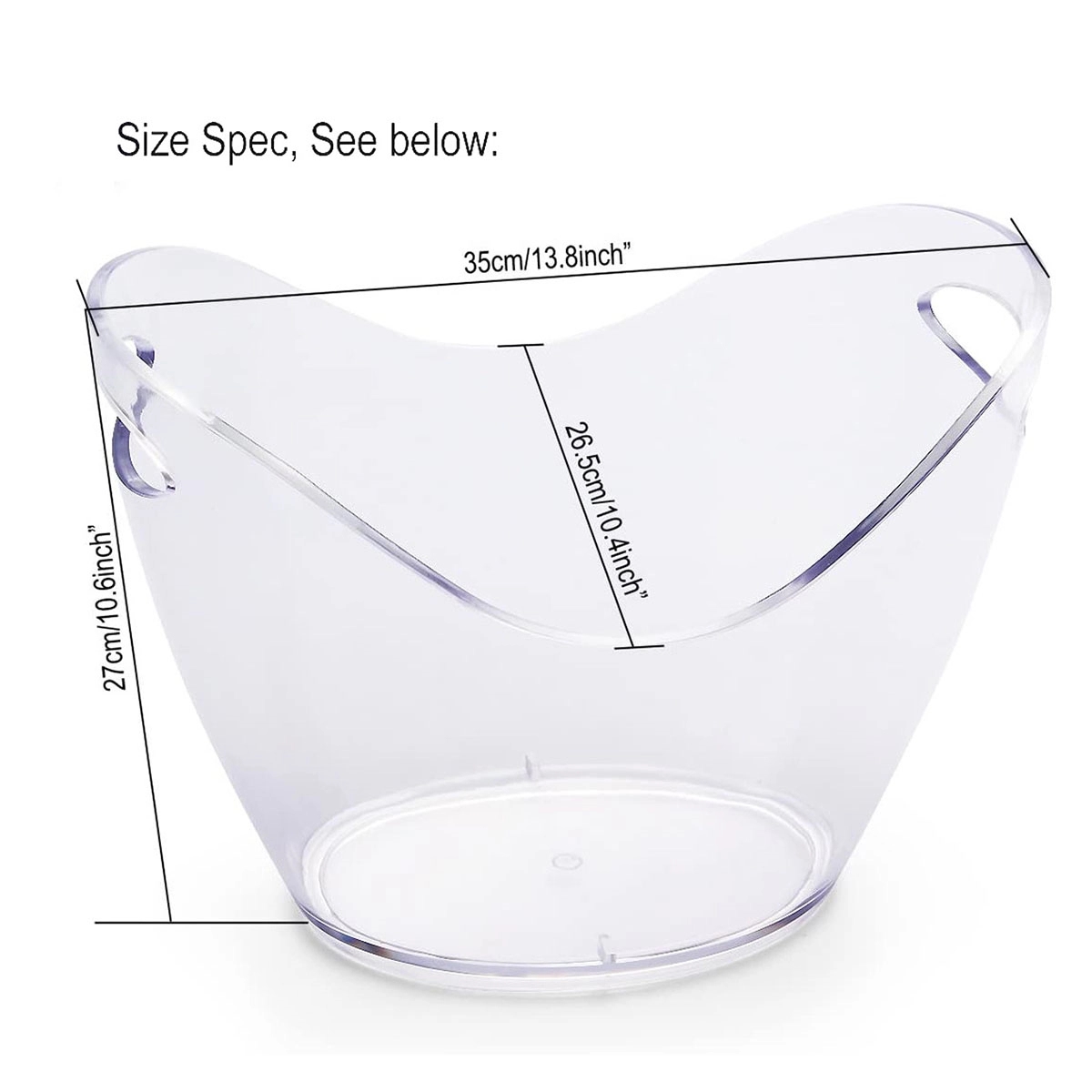 Acrylic Ice Bucket 8-Liter 4
