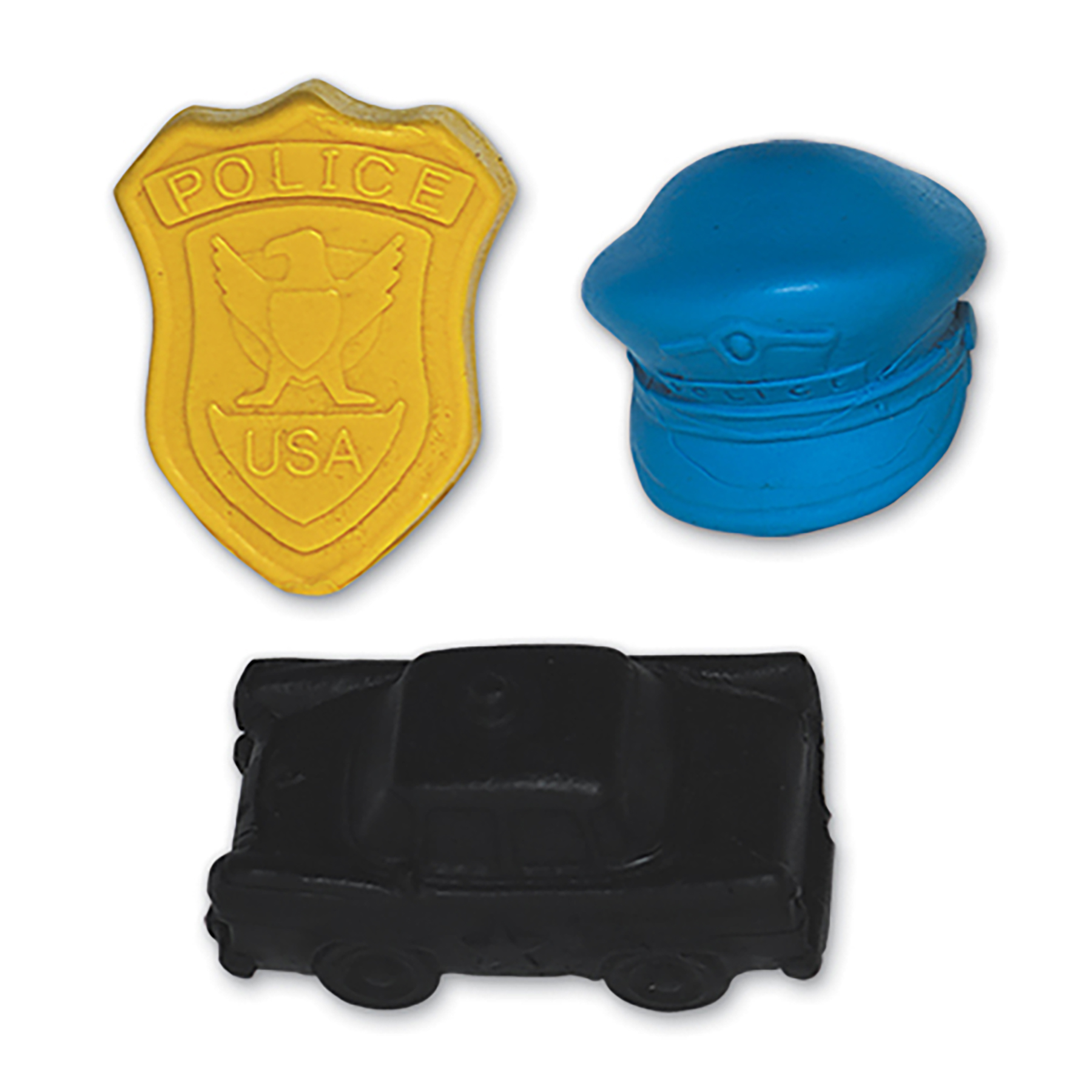 Pencil-Top Eraser Mini Police Collection 2