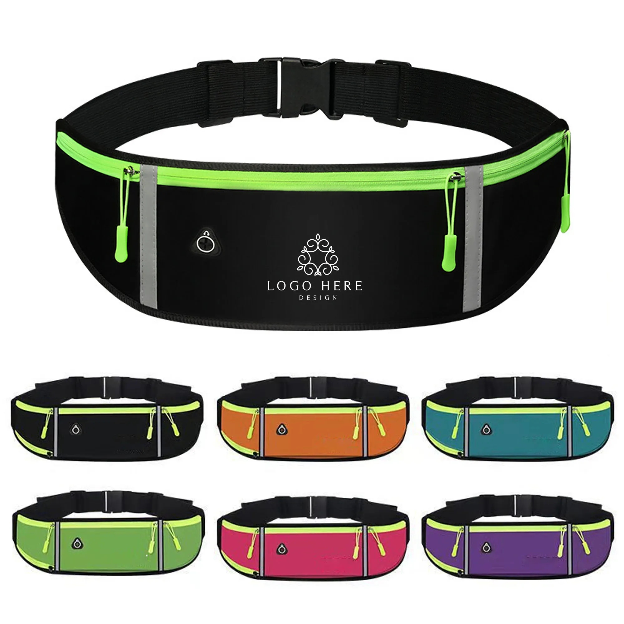 Waterproof Nylon Sports Waist Bag 1