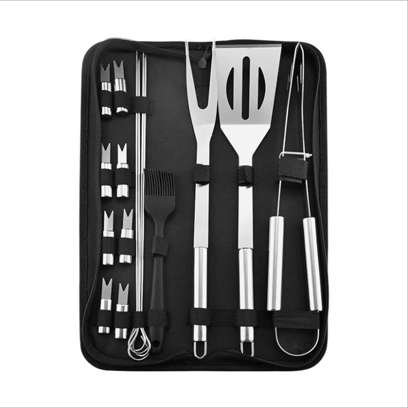16PC Grill Set with Spatula, Tongs, Skewers, Case ¨C Barbecue Tools for Father¡¯s Day, Wedding 4