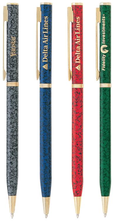 Dant Marble Twist Brass Ballpoint Pen 1