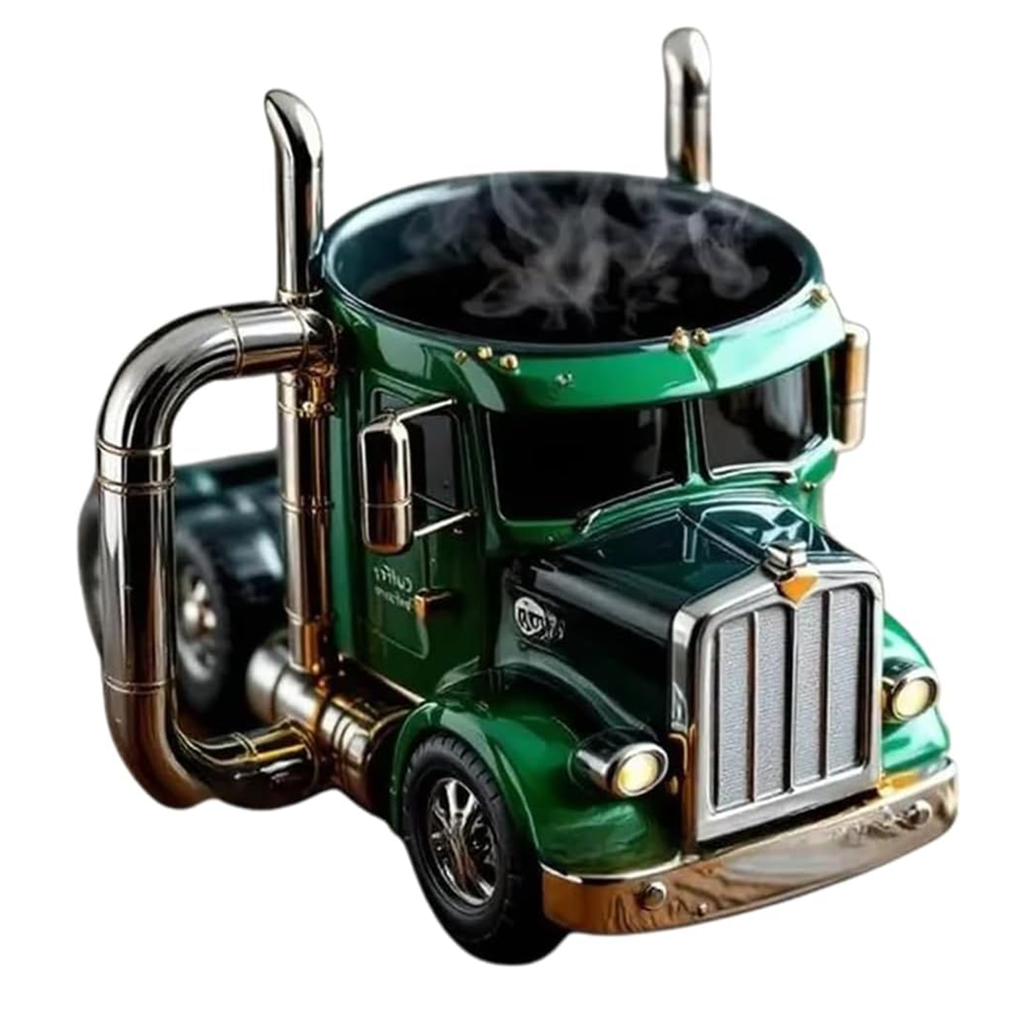 Creative Stainless Steel Semi Truck Coffee Mug 5