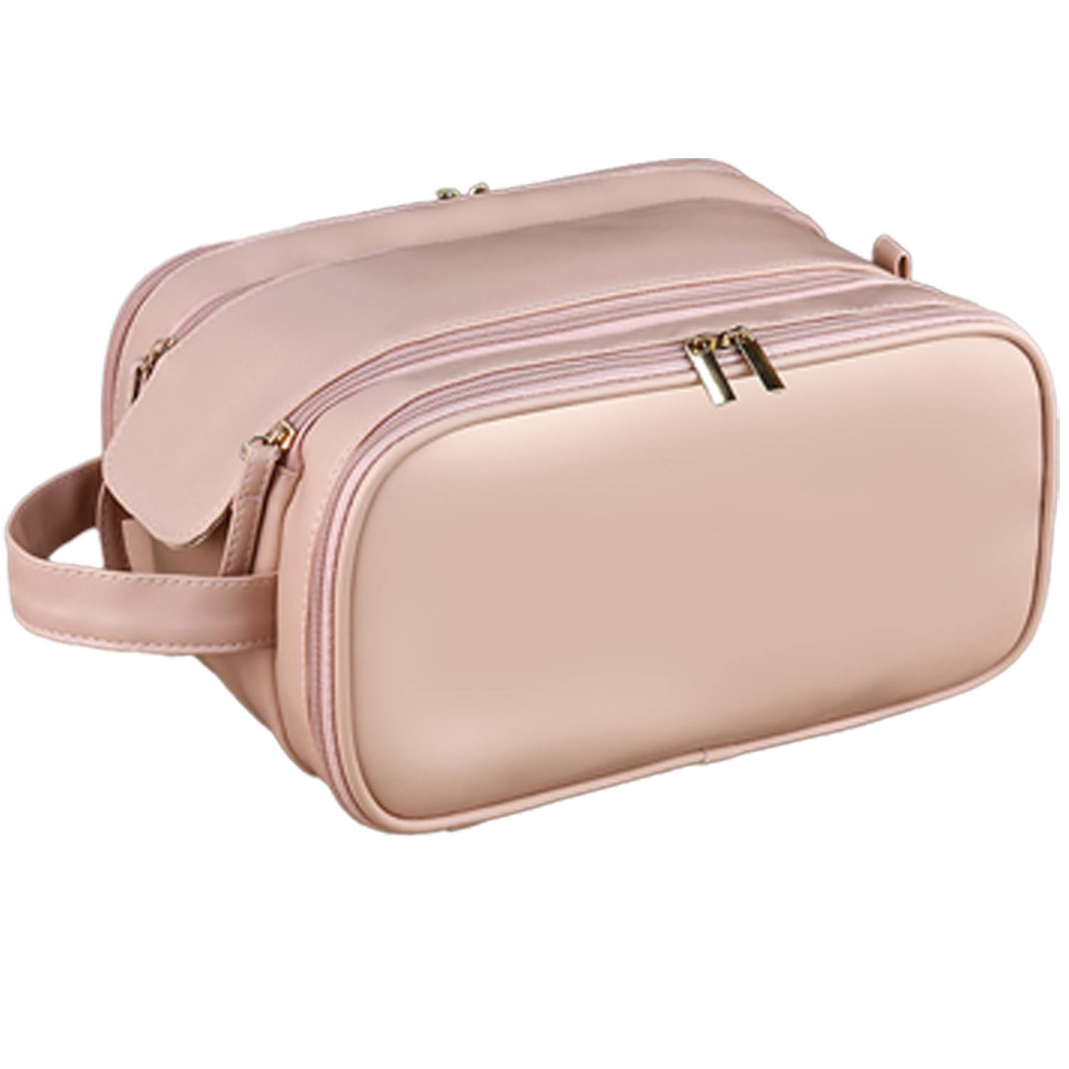 Large PU Leather Waterproof Toiletry Makeup Bag 7