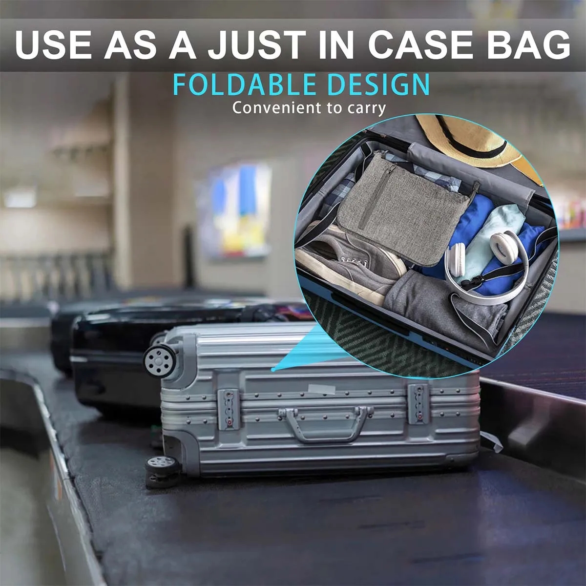 65L In Stock Custom Foldable Travel Duffle Overnight Bag 4