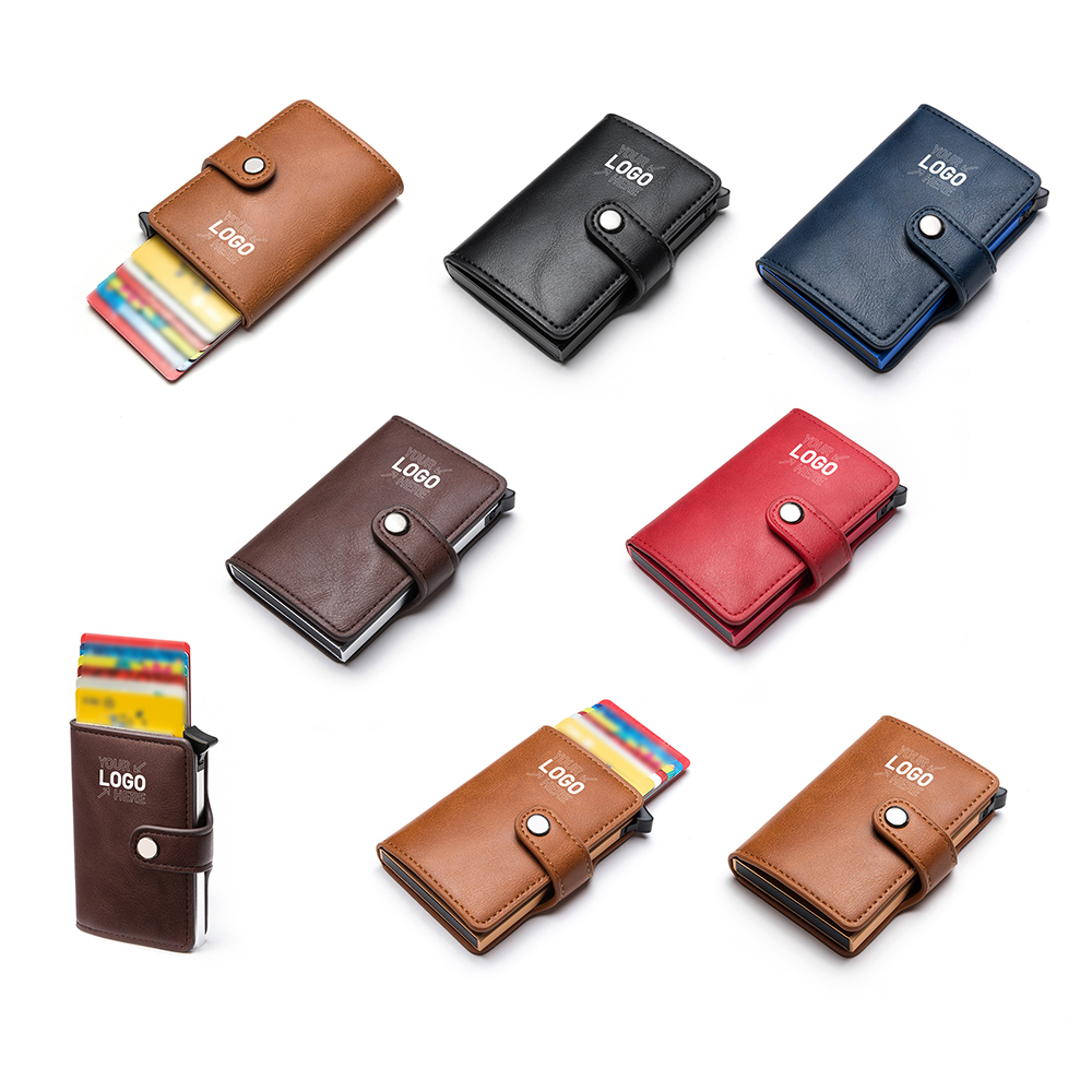 Front Pocket Minimalist Leather Slim Wallet RFID BlockingFro 6