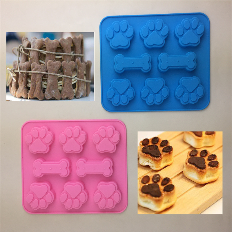 Silicone Molds with Puppy Dog Paw and Bone 5