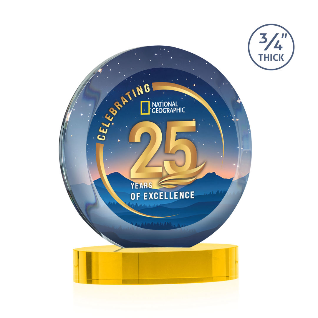 Gibralter Vividprint™ Award on Alberton Base - Gold 4