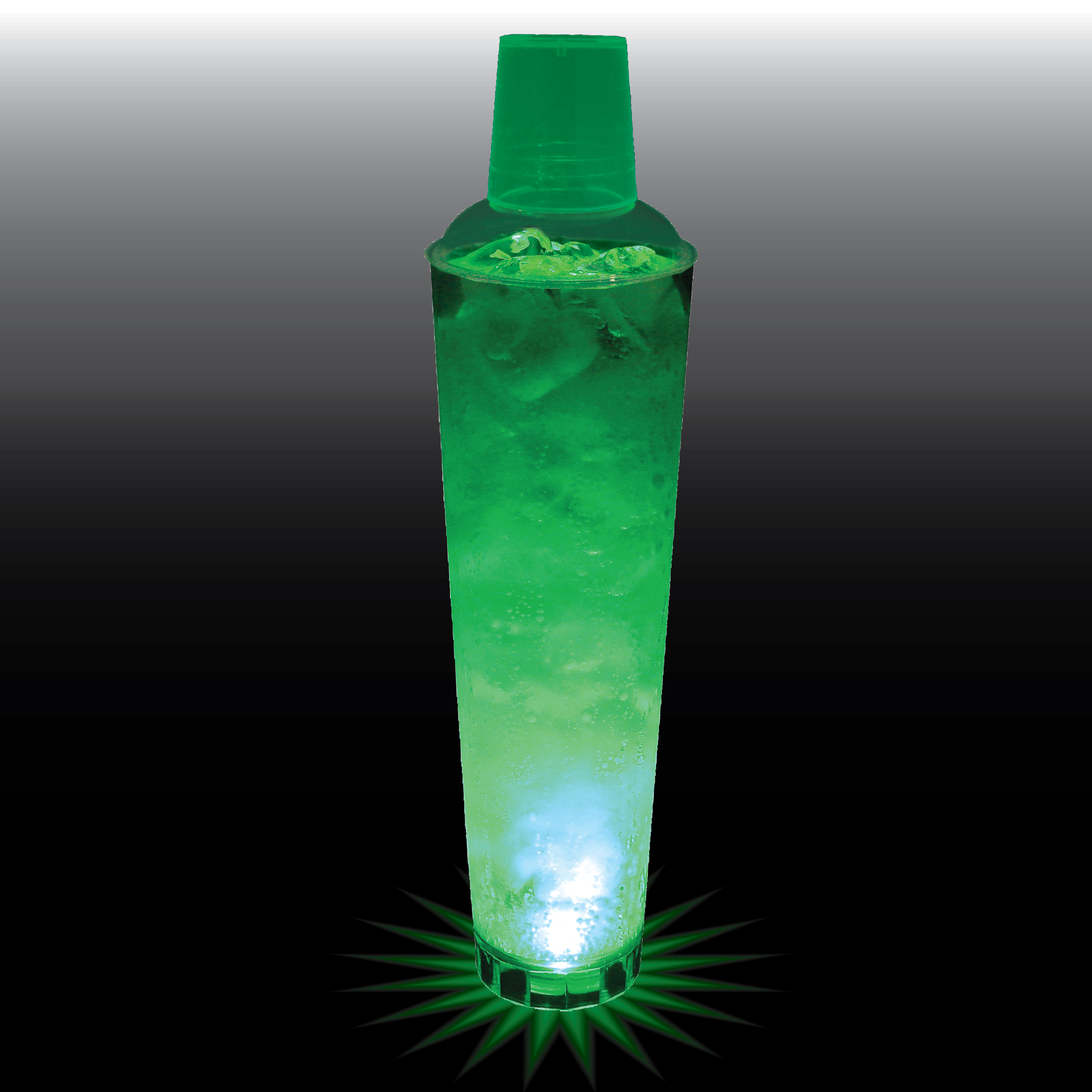 32oz Single Light 3 Piece Large Volume Plastic Cocktail Shaker 10