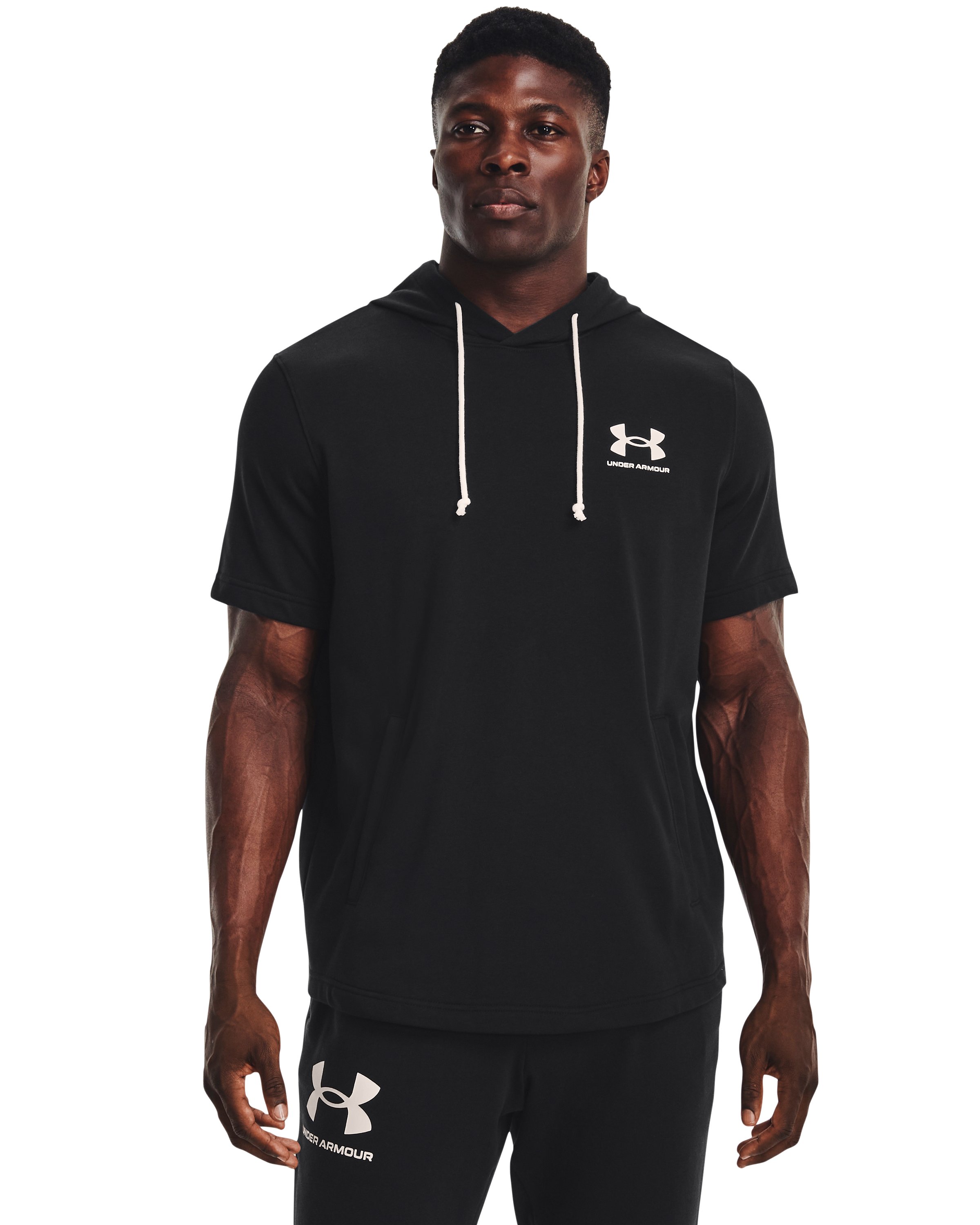 UA Rival Terry Men's Short Sleeve Hoodie 10