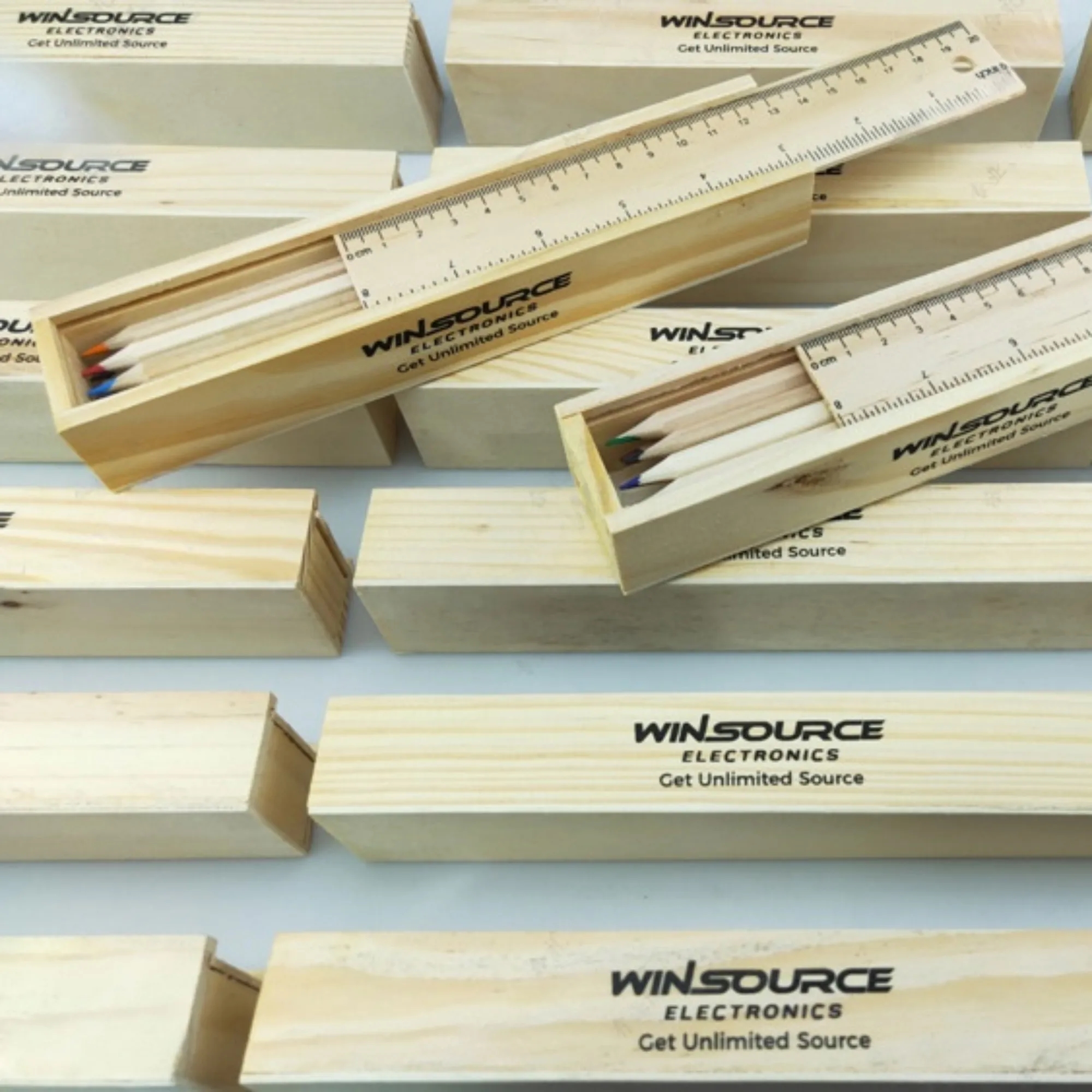 12-Piece Colored Pencil Wooden Set With Ruler & Pencil Sharp 4