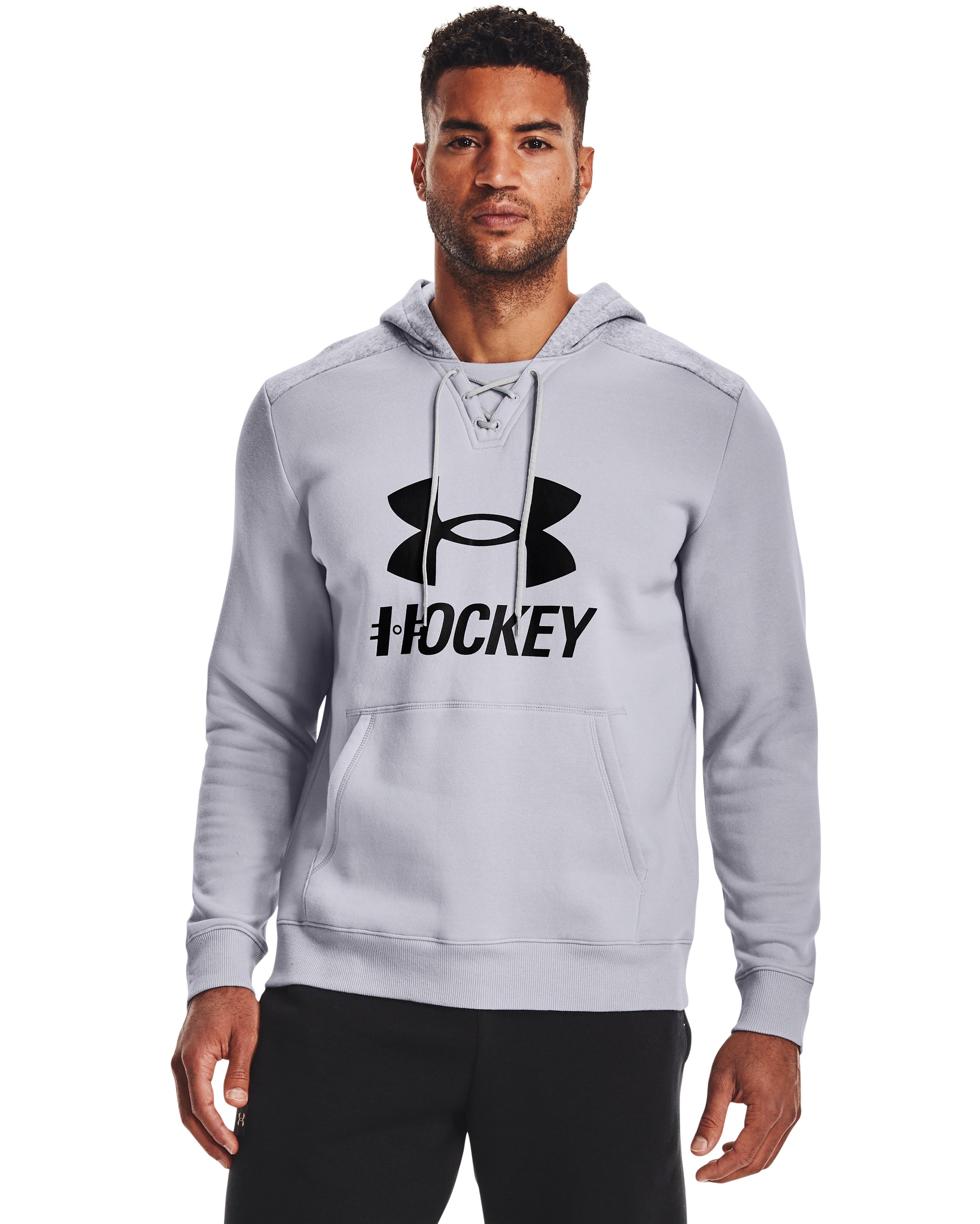 Men's UA Hockey Logo Hoodie, custom hoodie or sweatshirt with logo imprint 3