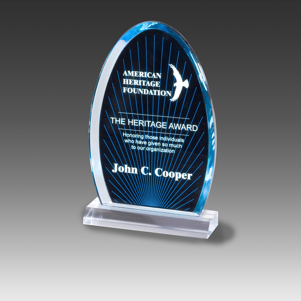 6" x 9" Blue Ray Arch Award 2