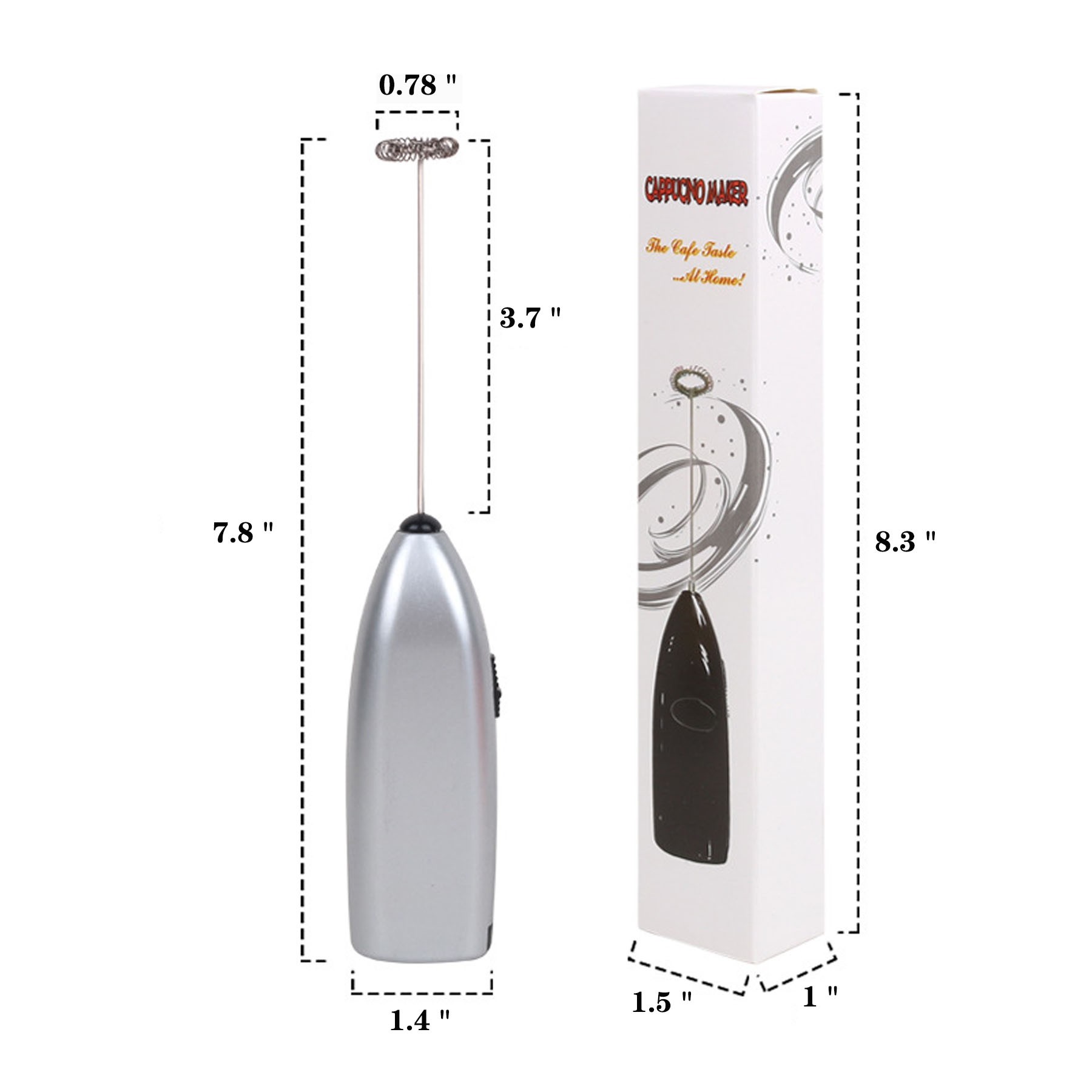 Electric Stainless Steel Milk Frother 2