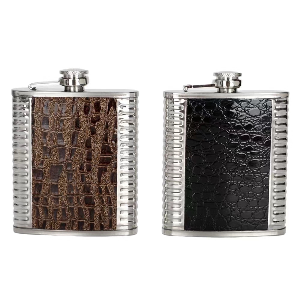6 / 7 / 8 oz Stainless Steel Liquor Flask For Men 5