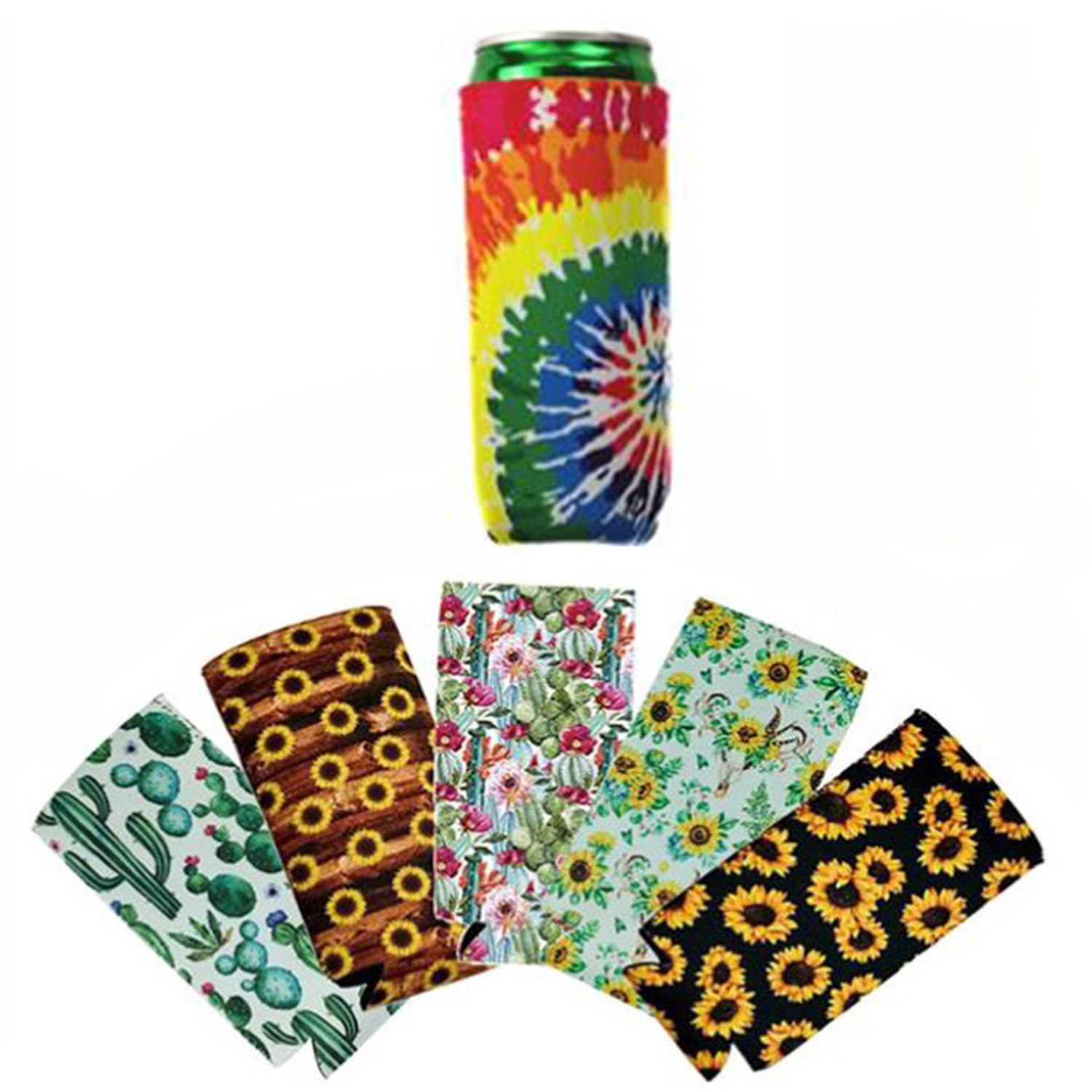 Neoprene 12 OZ. Slim Can Cooler, custom koozie with logo imprint 2
