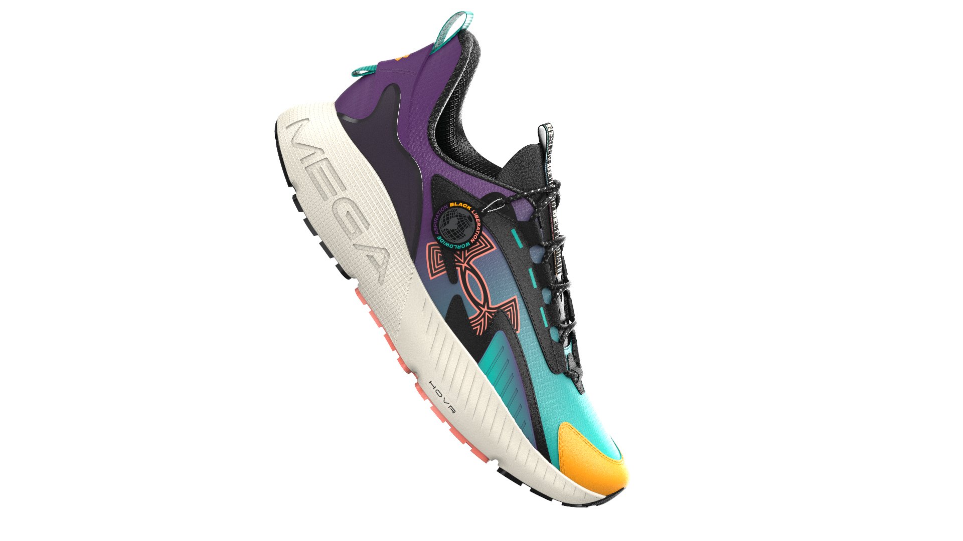 Unisex UA HOVR Mega 2 MVMNT Black History Month Sportstyle Shoes  2