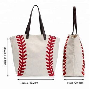Large Baseball Tote Handle Shoulder Bag 1