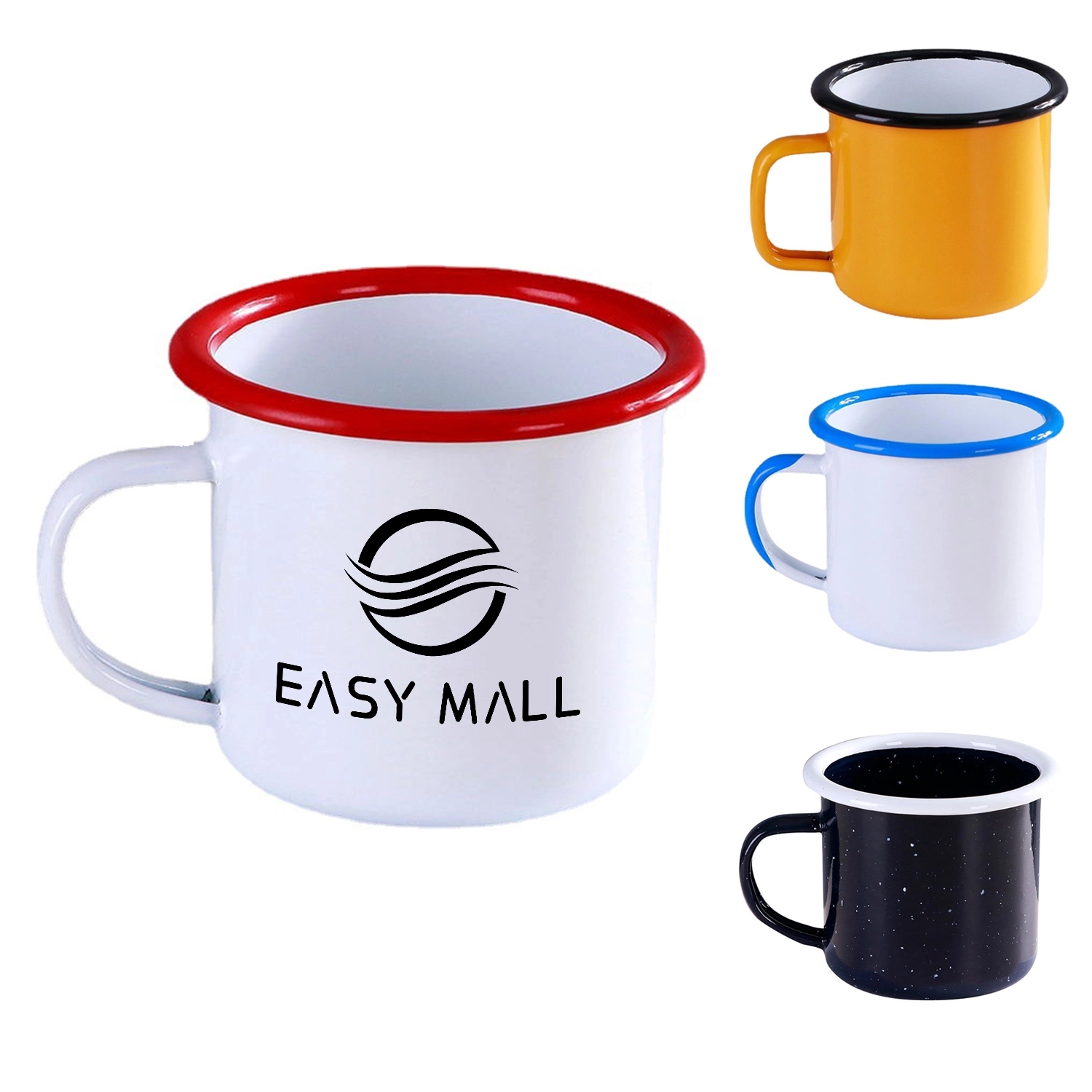 12oz Enamel Coffee Camping Mug 5