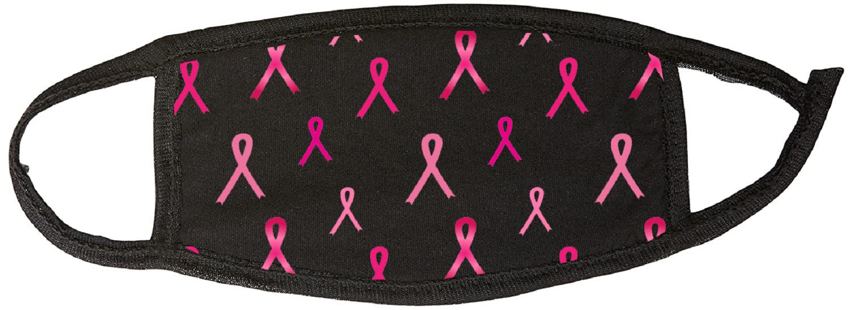 Breast Cancer Awareness Kids Black Cotton Face Mask 1