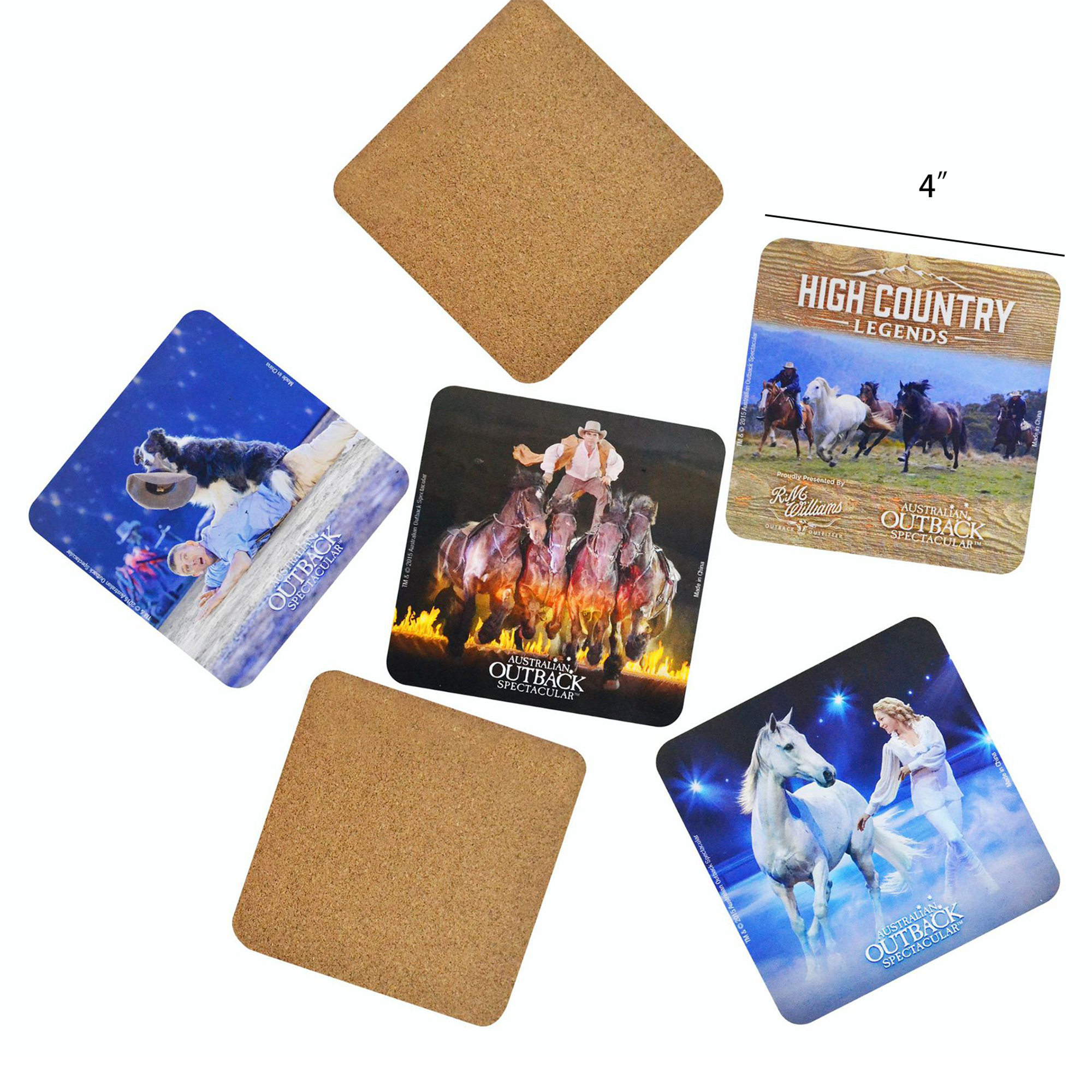 Custom Double-Sided Full Color 4" Square Paper Coaster 2
