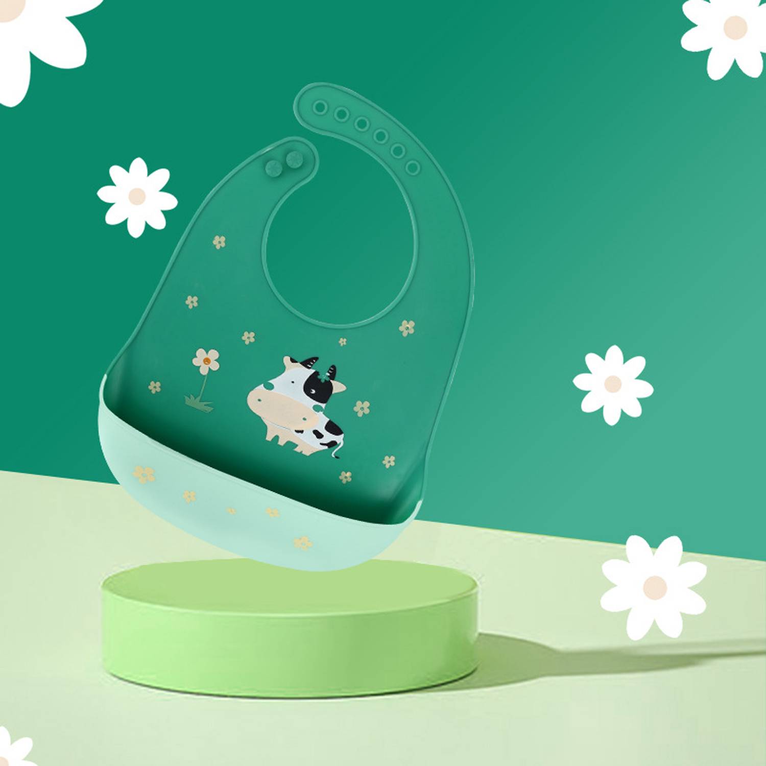 Adjustable Baby Silicone Bib 7