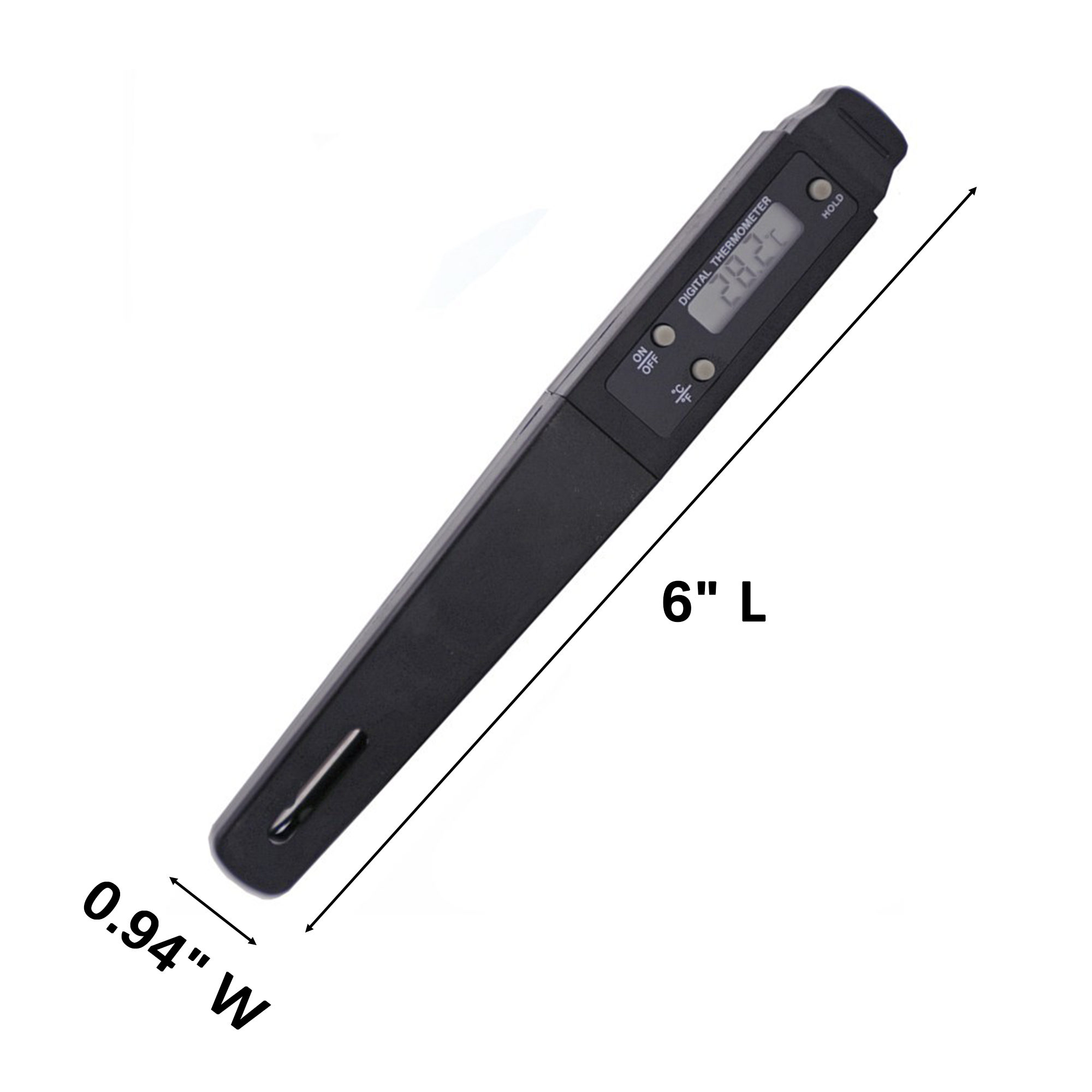 Digital Cooking Thermometer Fast Read -58F To 572F 6" x 0.94" 3