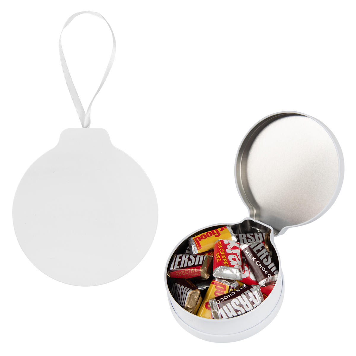 FULL COLOR ORNAMENT TIN WITH CANDY 2