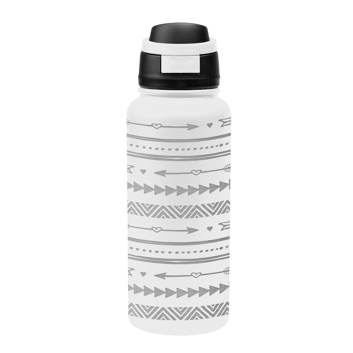 32 Oz. Full Laser Pop Sip Recycled Stainless Steel Bottle, custom water bottle with logo imprint 34