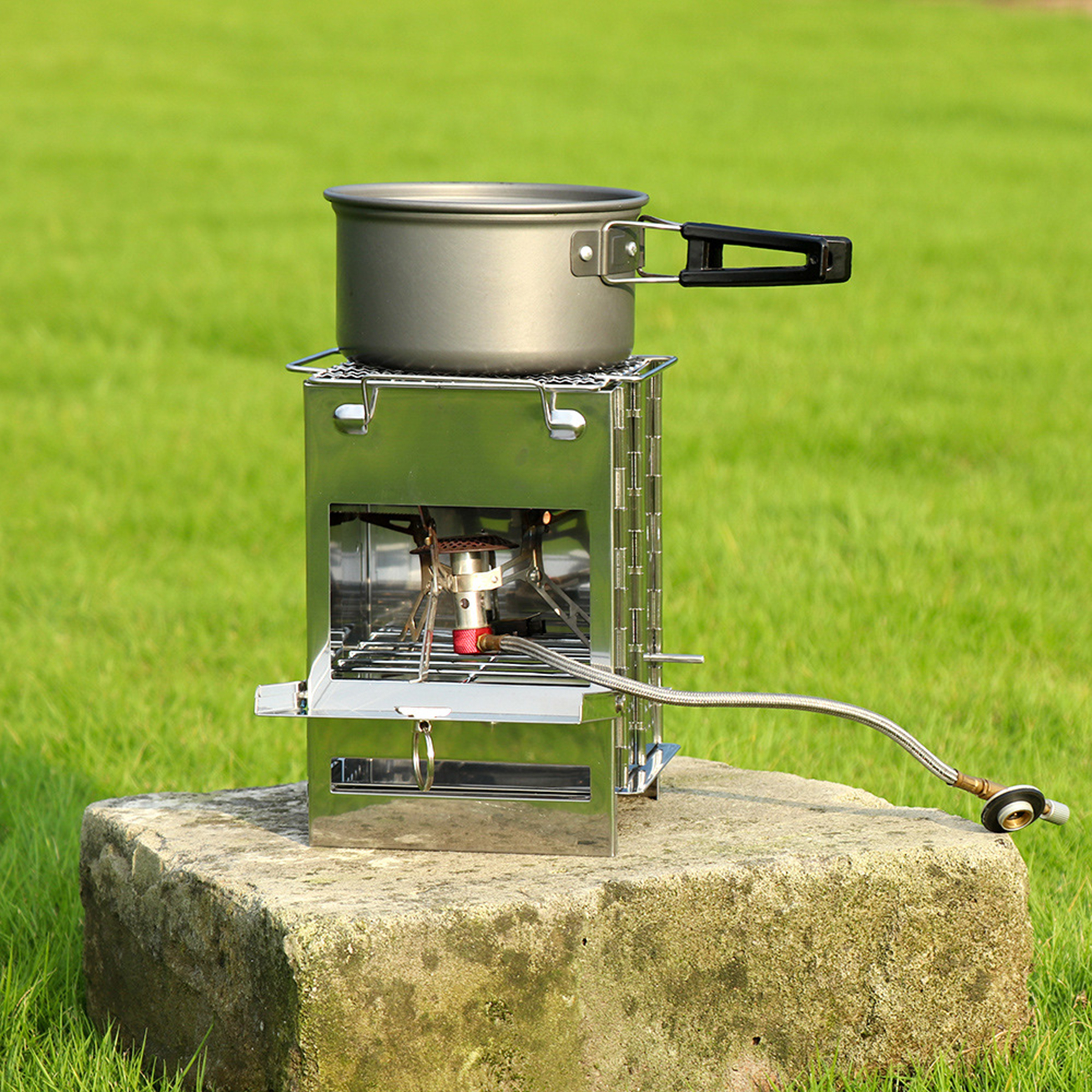 Stainless Steel Camping Firewood Stove 2