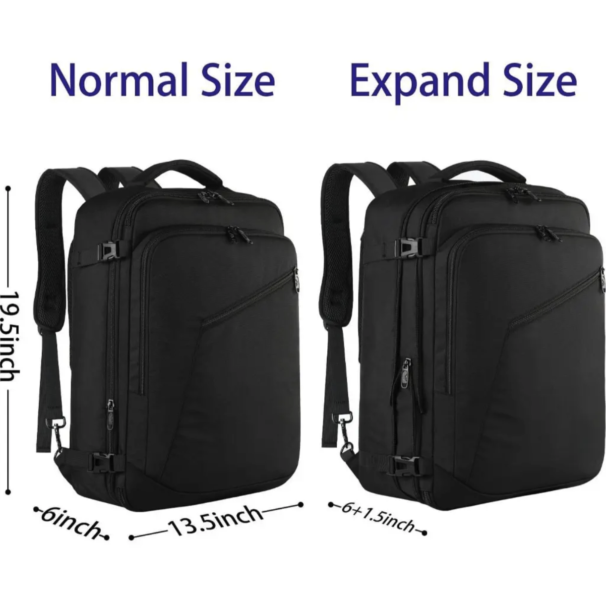 Travel Carry On Backpack with USB Charging Port Shoe Pouch 2