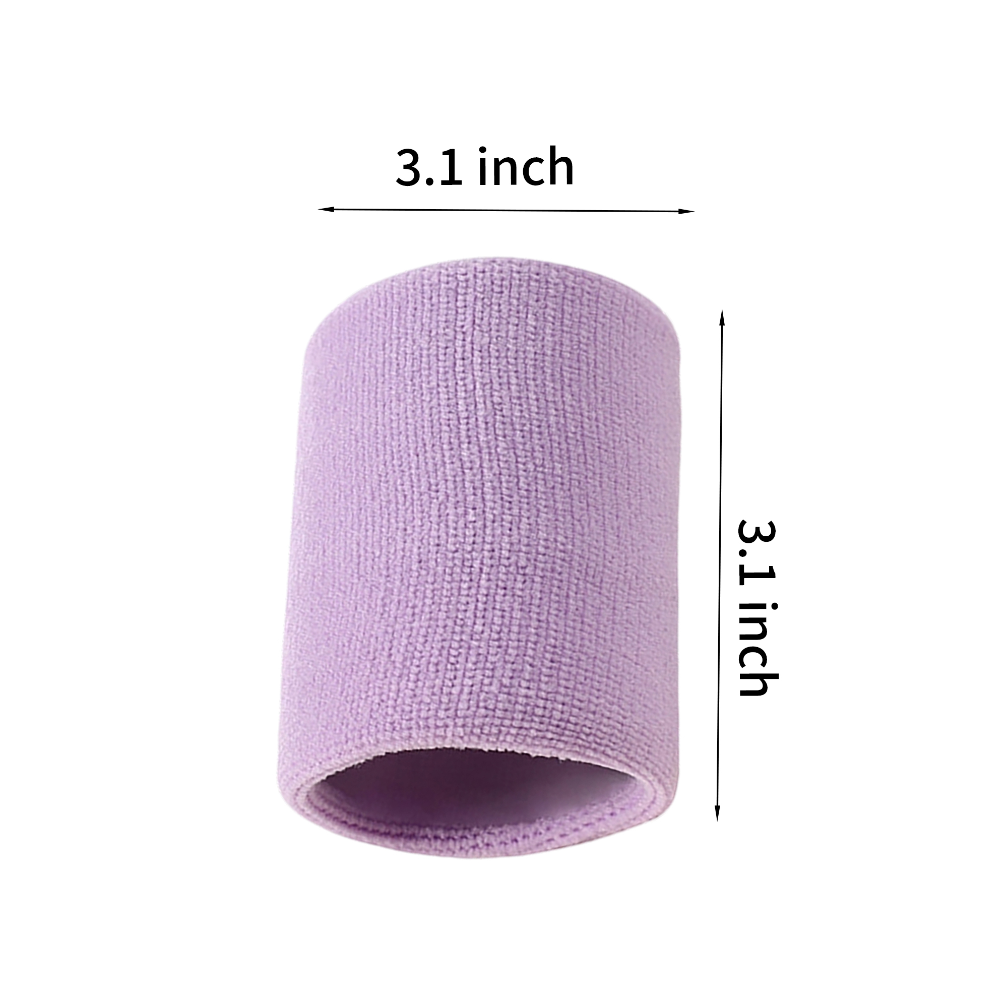Cotton Terry Cloth Sweat Wristband Double Layer 3.1" 4