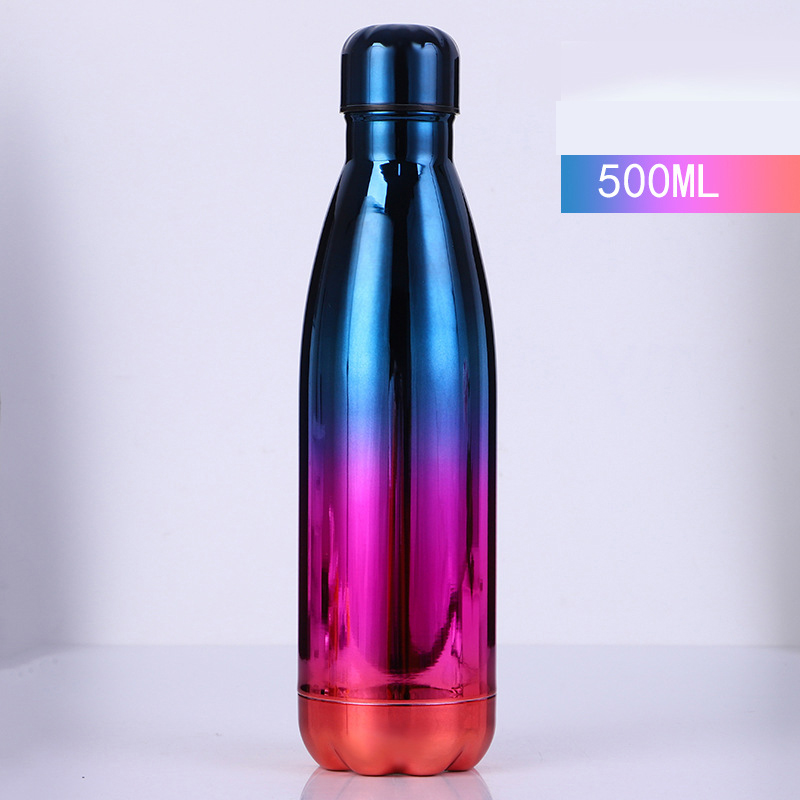 17Oz Colorful Electroplating Double Wall Insulated Sports Bottle 12