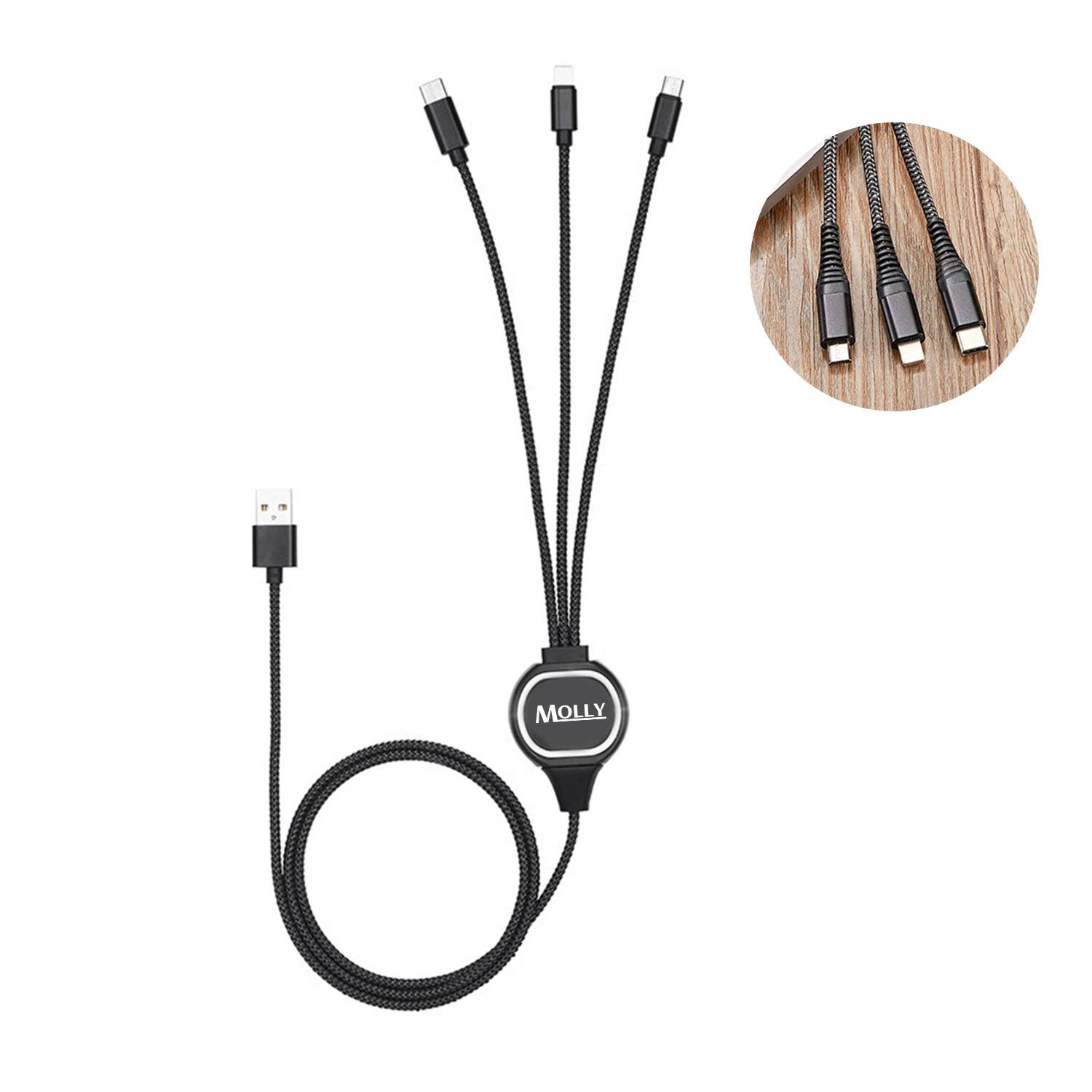 3 in 1 Multifunction Fast Charger Cable 2