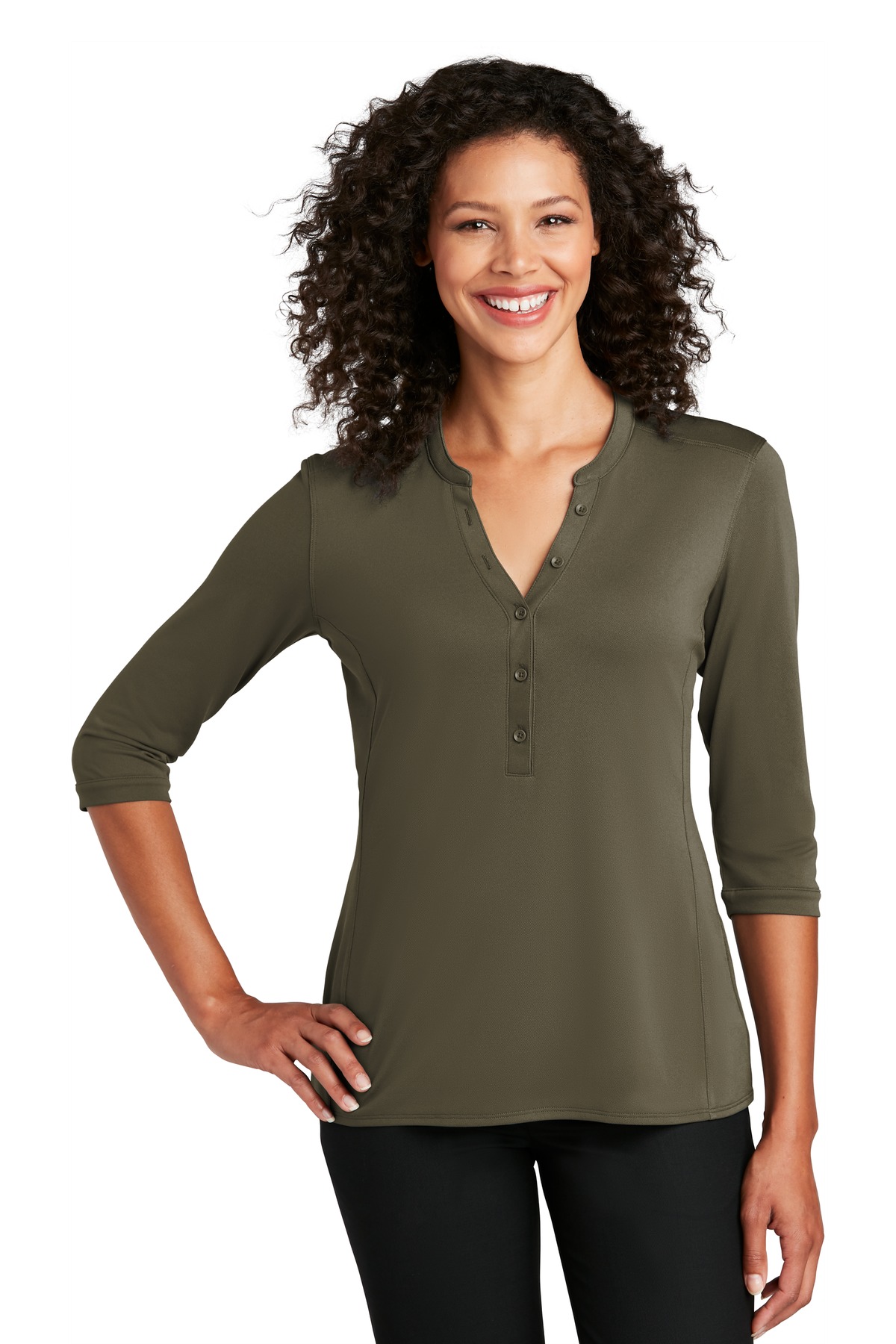 Port Authority Women's UV Choice Pique Henley LK750 17