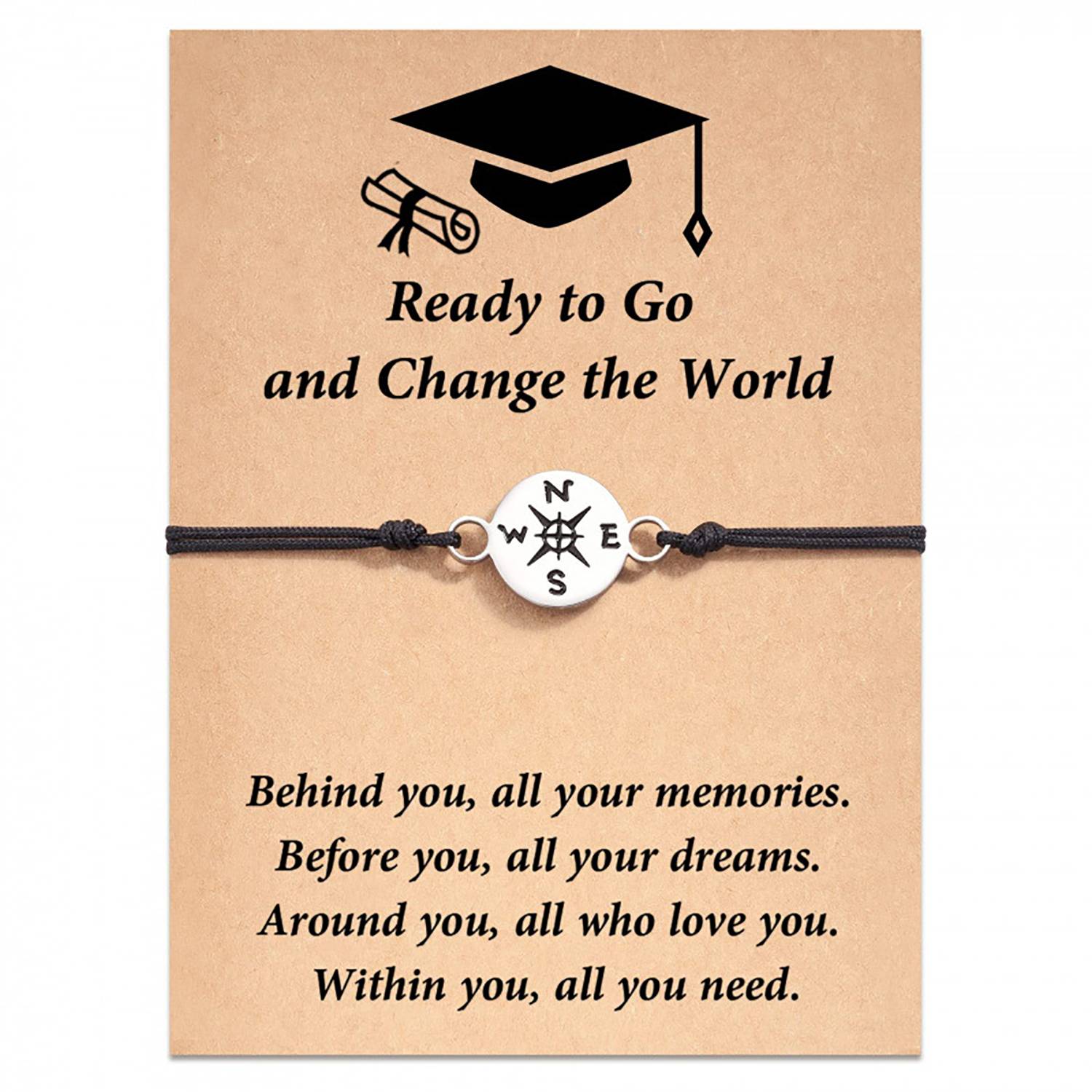 Graduation Compass Bracelet W/ Hollow Design 8
