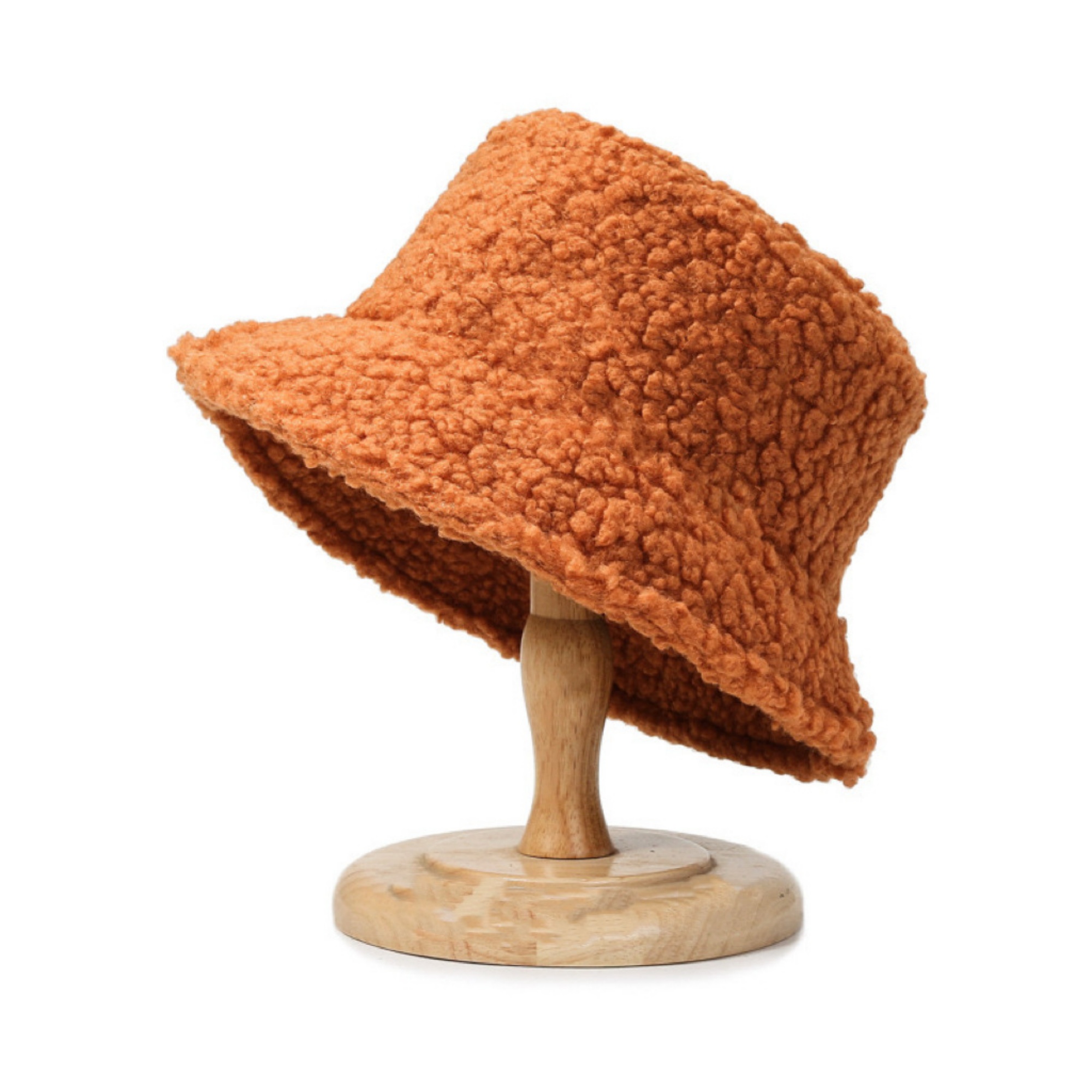 Soft Sherpa Fleece Bucket Hat for Women Winter Style 8