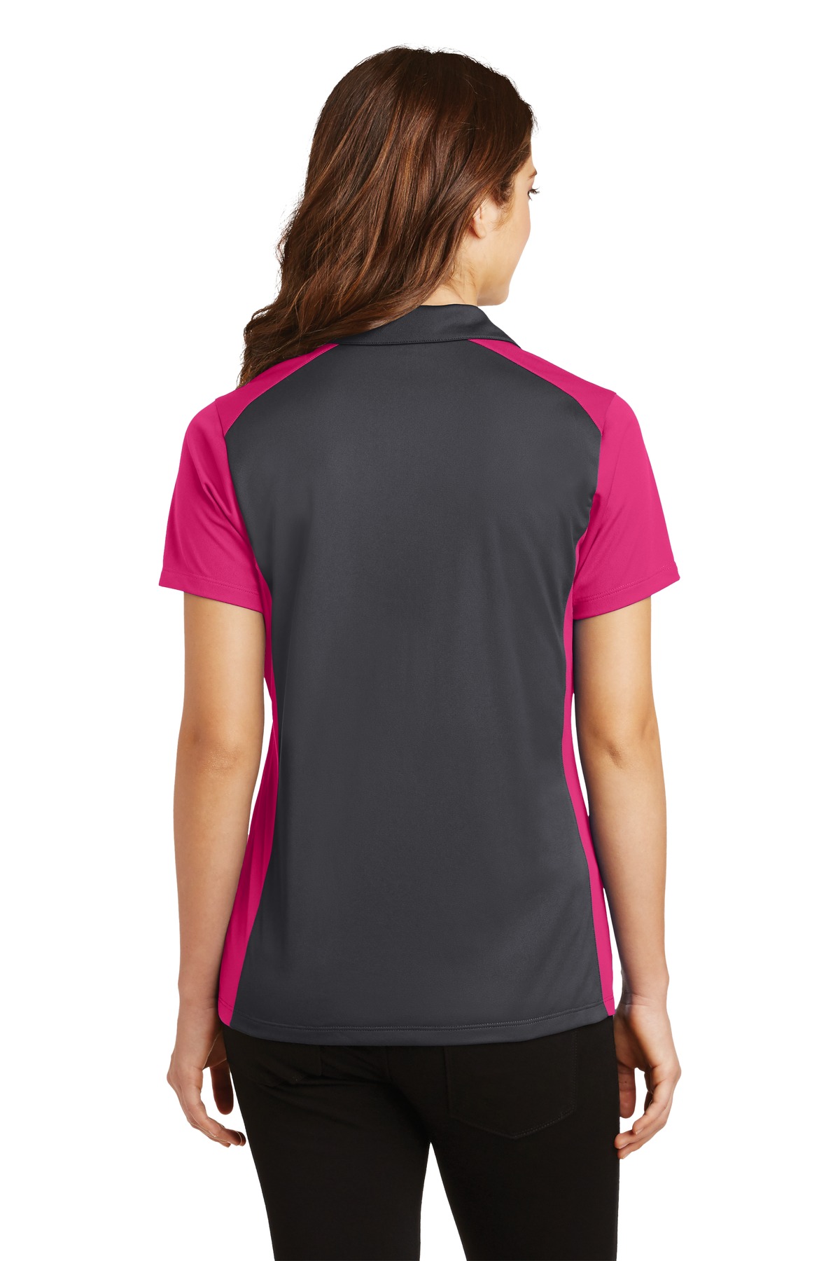 Sport-Tek Women's Colorblock Micropique Sport-Wick Polo. LST652 19