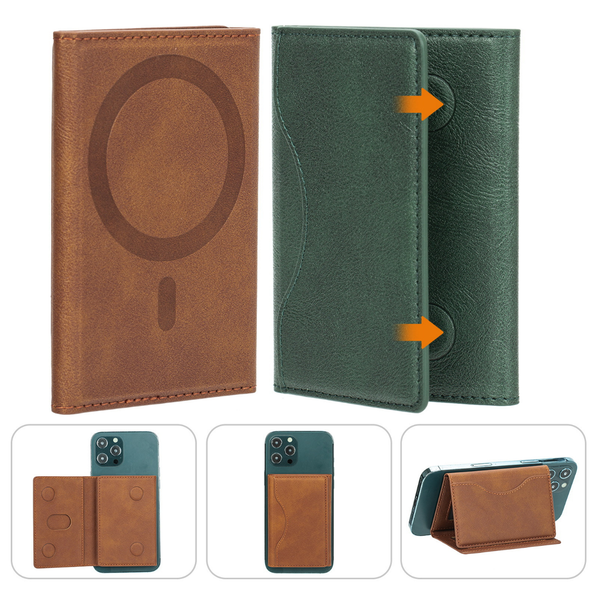 Magnetic Phone Wallet with Card Holder Stand 5