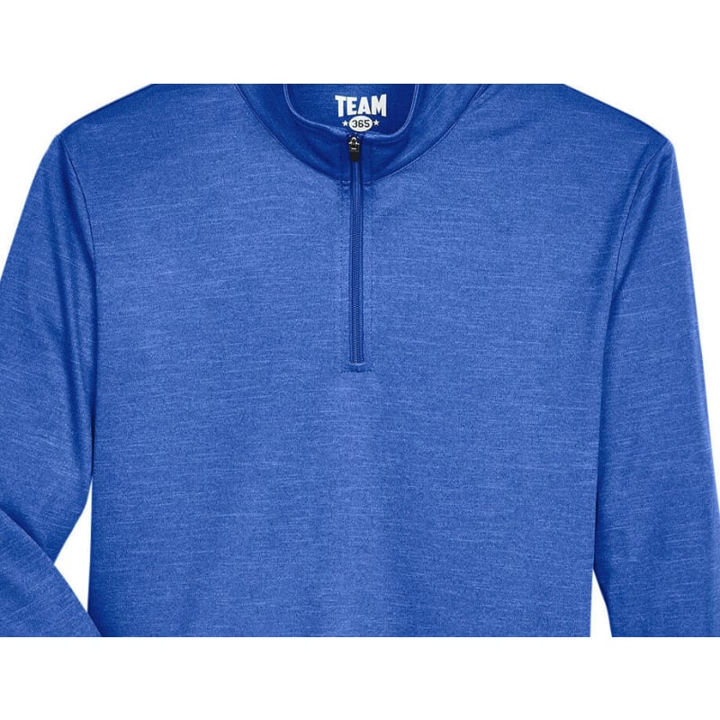 Team 365 Youth Zone Sonic Heather Performance Quarter-Zip 43