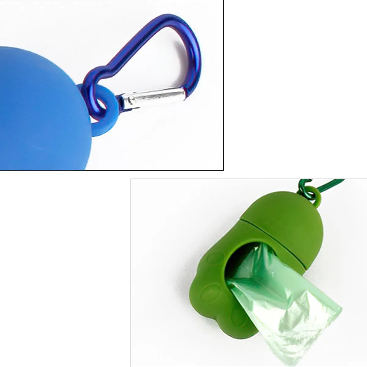 Portable Pet Waste Bag Dispenser with Carabiner 3