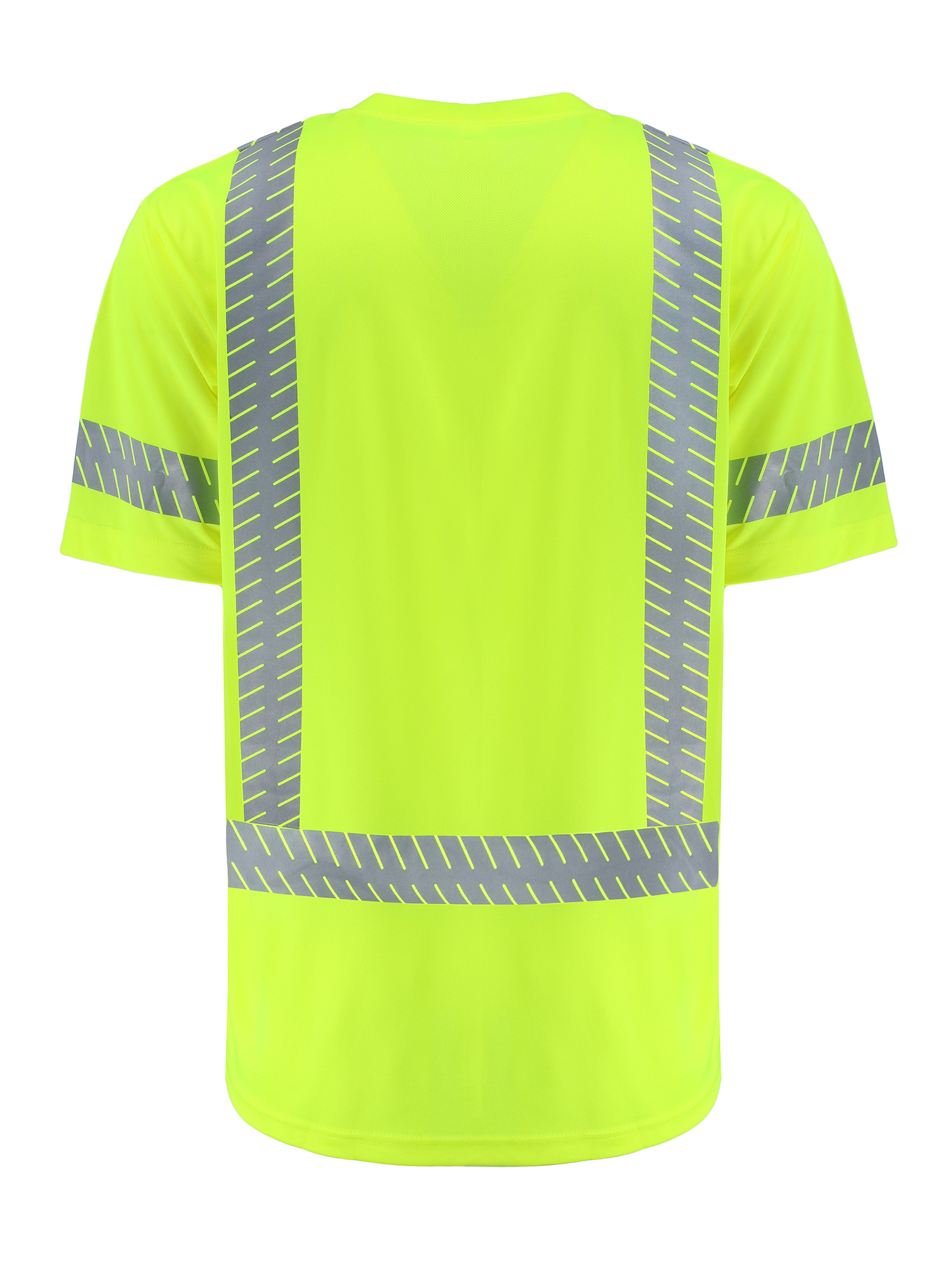 Safety Brite SB-C3SSBBSEG Class 3 Short Sleeve HI VIS Black Bottom Segmented T-Shirt 2
