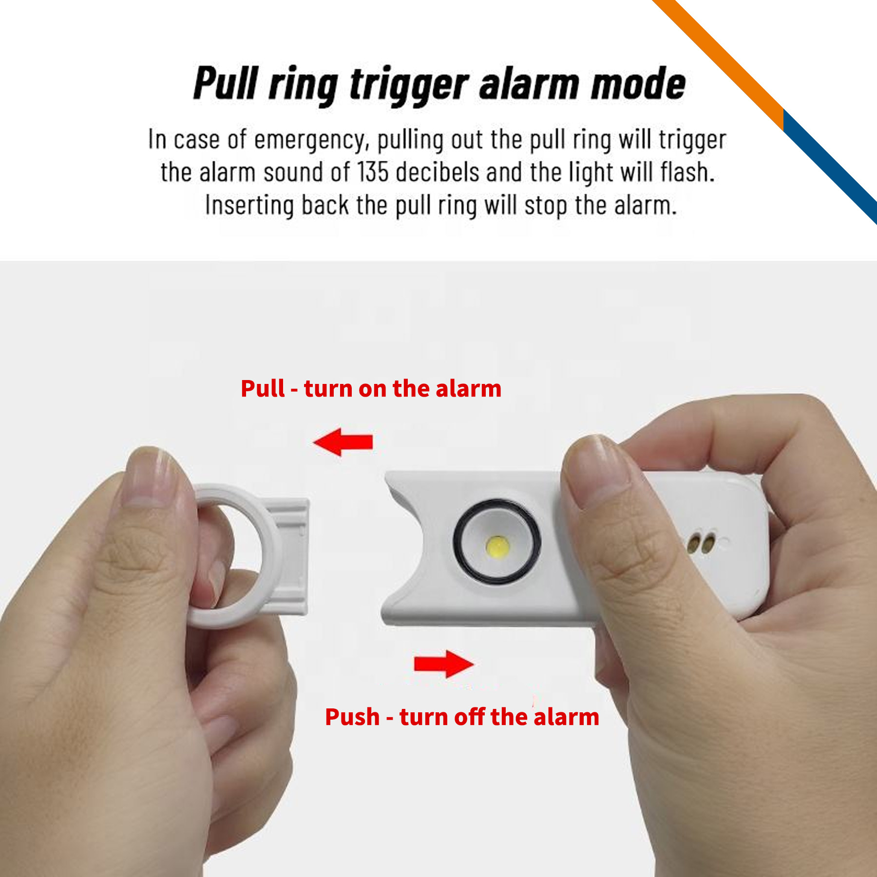 Rexa Rechargeable LED Light Safety Alarm 5